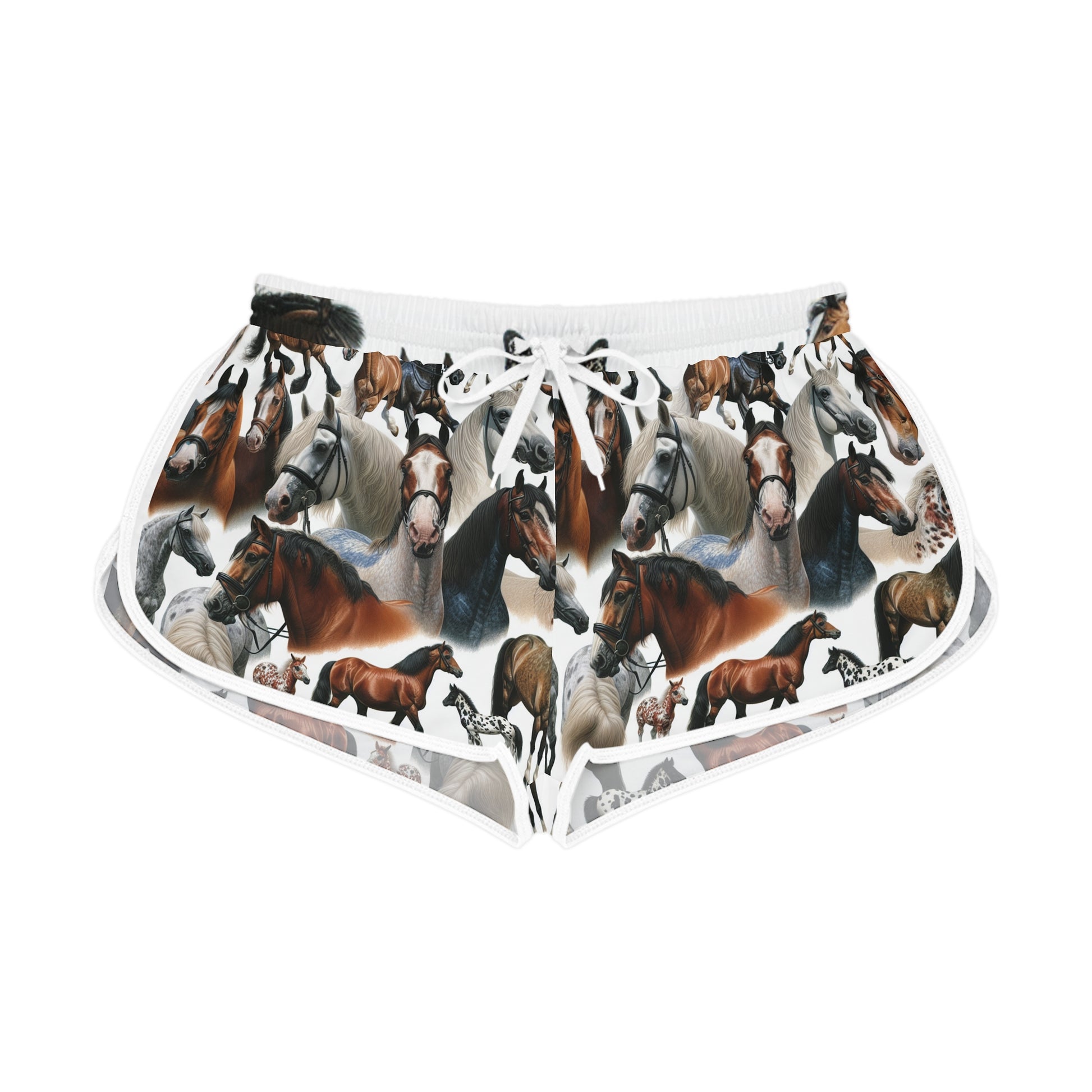 Equestrian Bliss Women's Relaxed Shorts, Horse Lover Gift, Summer Loungewear, Animal Print Shorts, Festival Apparel, Comfortable [...]