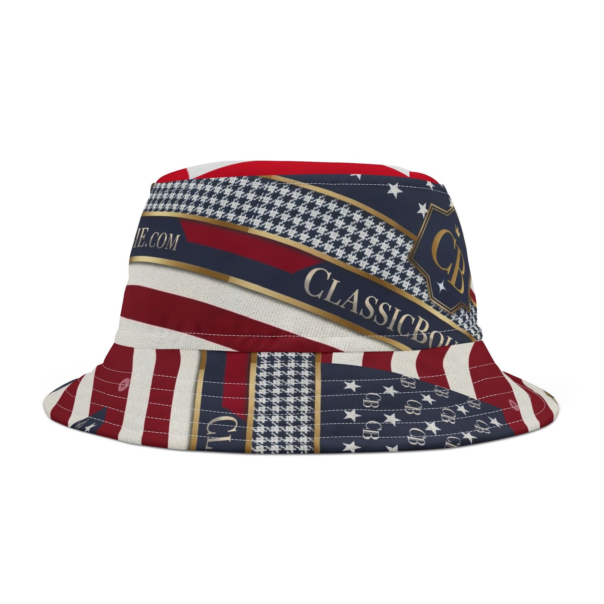 Patriotic Bucket Hat, Summer Accessory, Festival Hat, Holiday Gift, Stylish Sun Protection