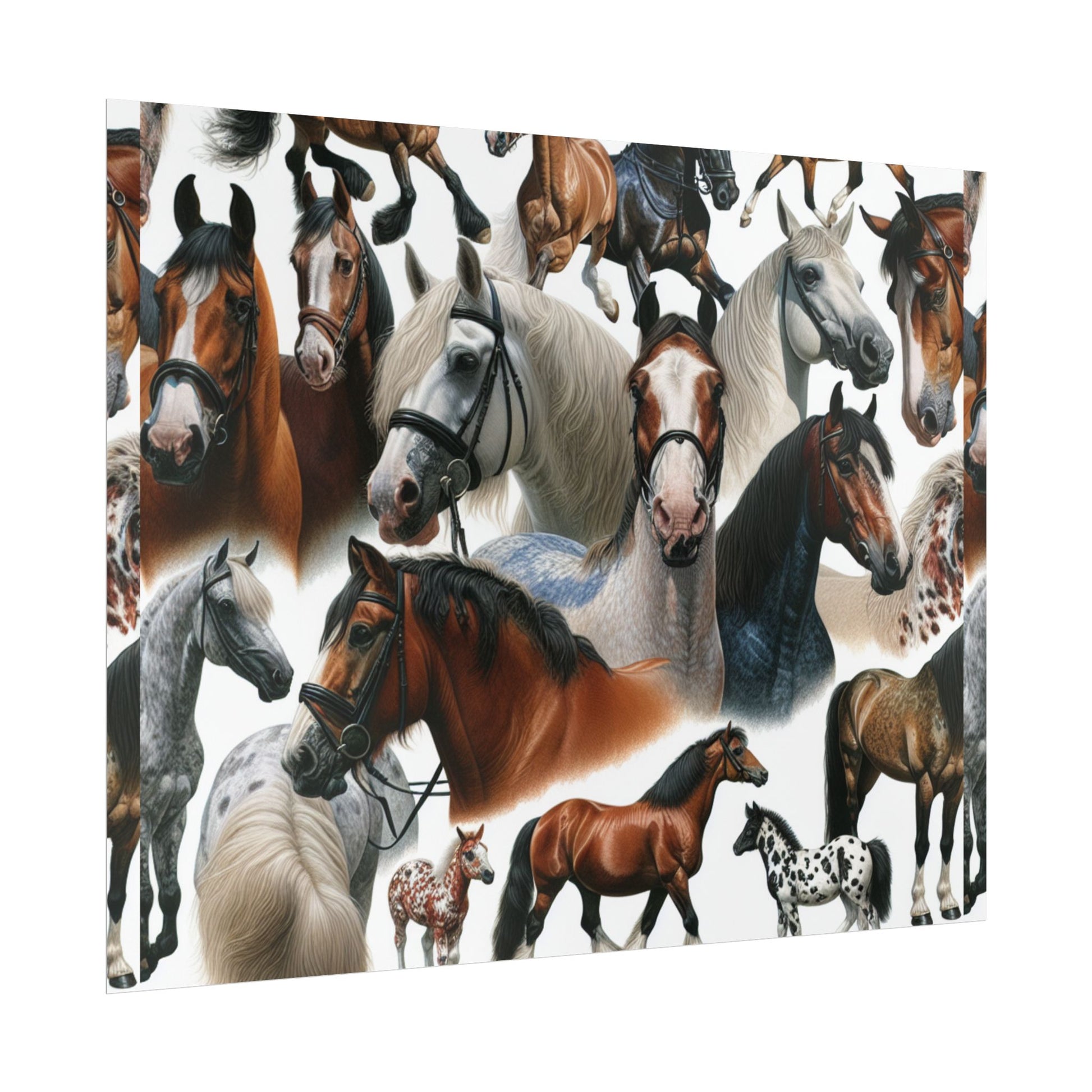 Equestrian Art Prints, Horse Lover Decor, Animal Poster, Equine Wall Art, Gifts for Equestrians