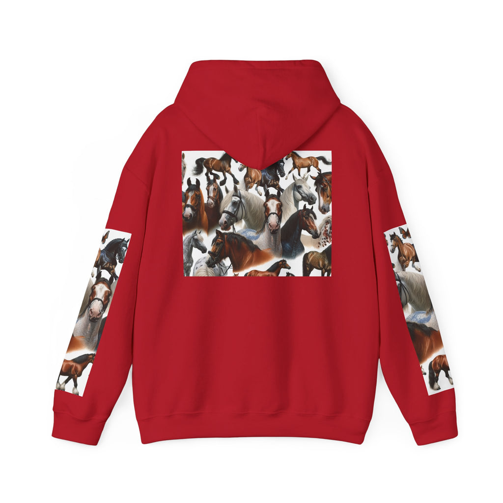 Horse Lover's Unisex Heavy Blend Hoodie, Cozy Equine Sweatshirt for Equestrians, Gifts for Horse Enthusiasts, Ideal for Animal Lovers