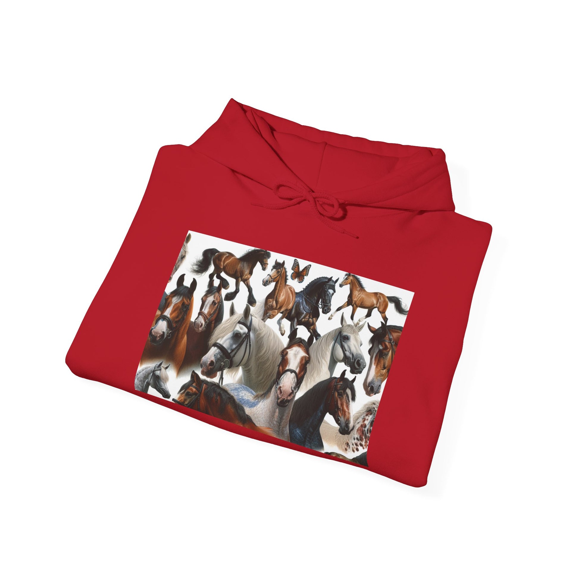 Horse Lover's Unisex Heavy Blend Hoodie, Cozy Equine Sweatshirt for Equestrians, Gifts for Horse Enthusiasts, Ideal for Animal Lovers