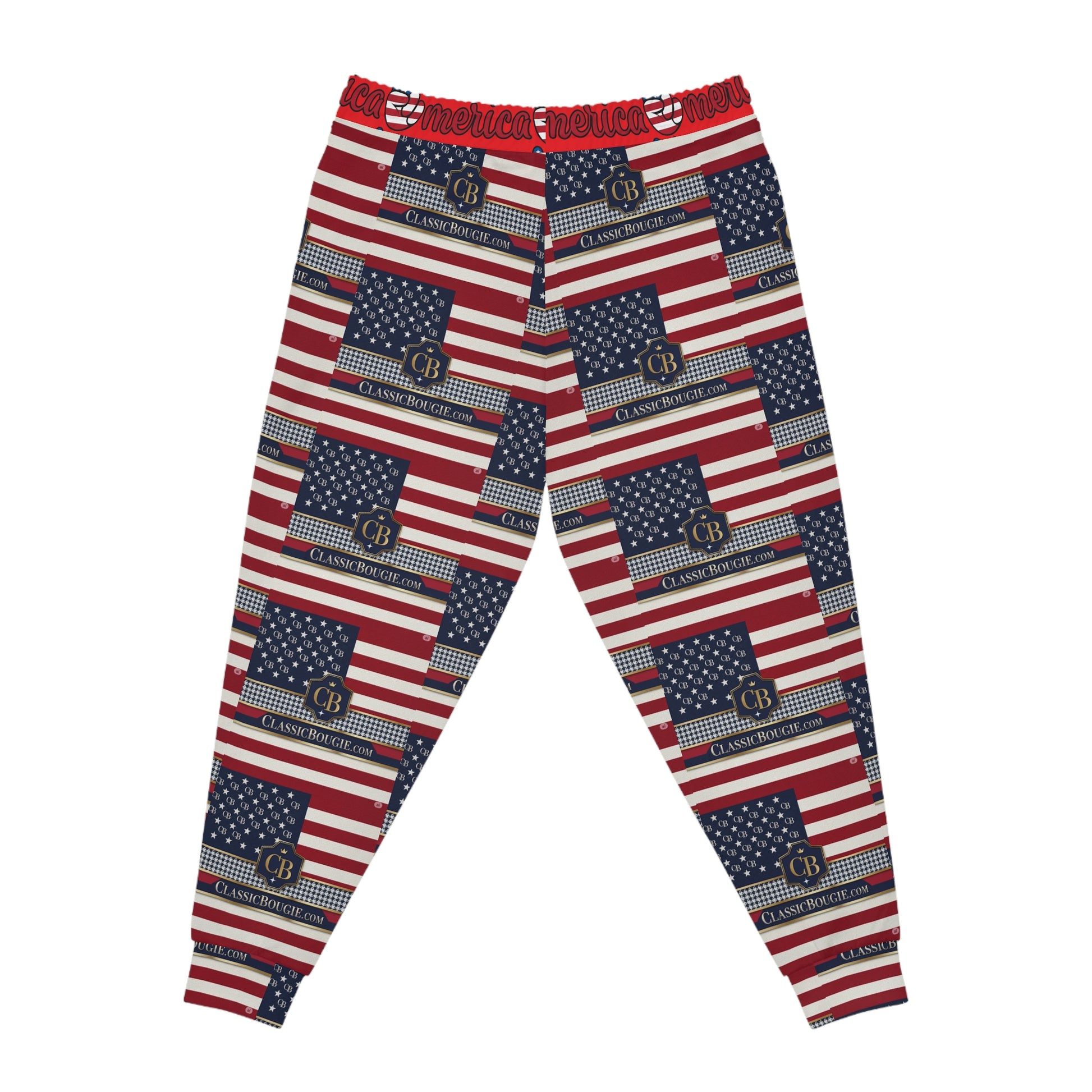 Patriotic Athletic Joggers - USA Flag Print, Comfortable Lounge Pants, Fitness Joggers, Gift for Veterans, Independence Day Apparel