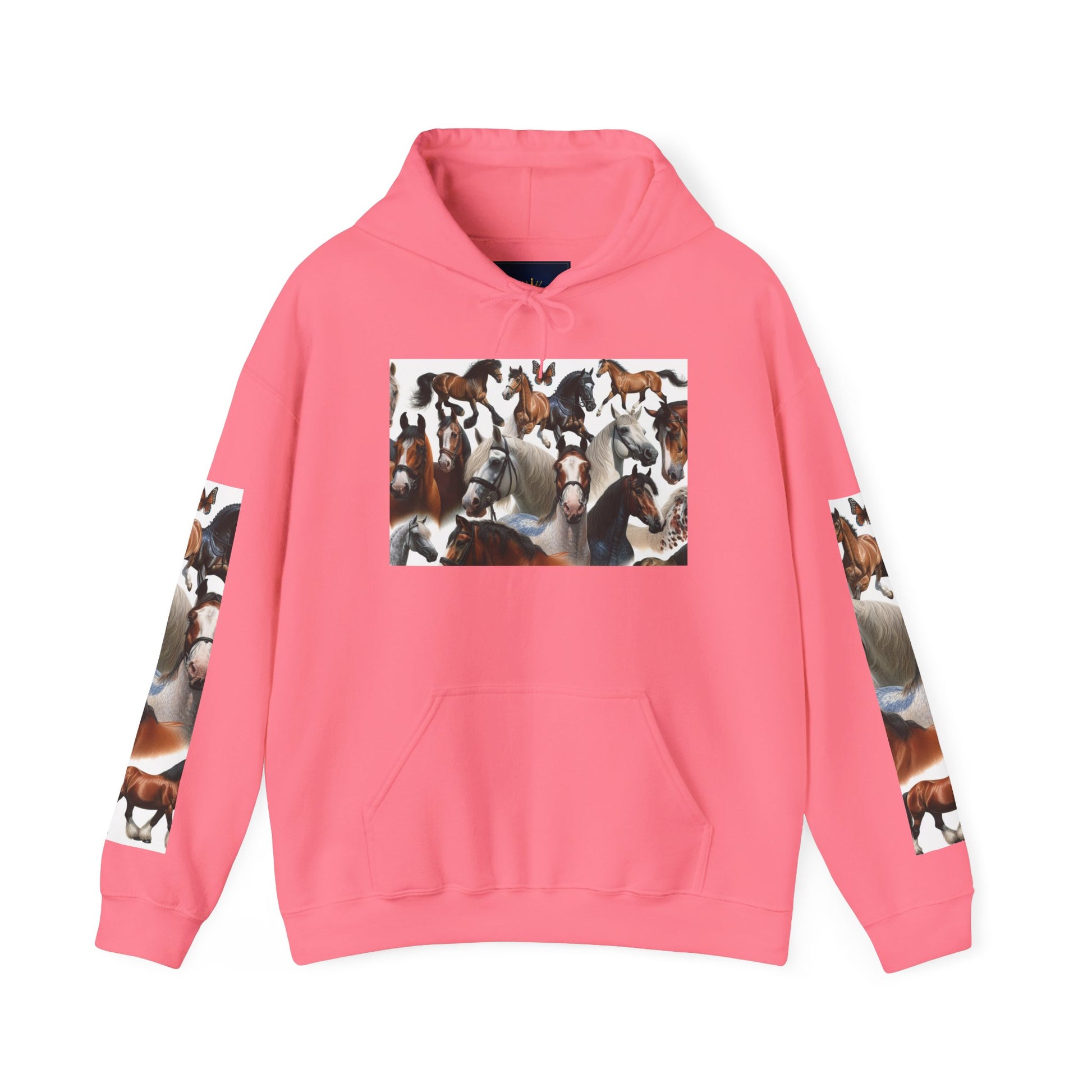 Horse Lover's Unisex Heavy Blend Hoodie, Cozy Equine Sweatshirt for Equestrians, Gifts for Horse Enthusiasts, Ideal for Animal Lovers