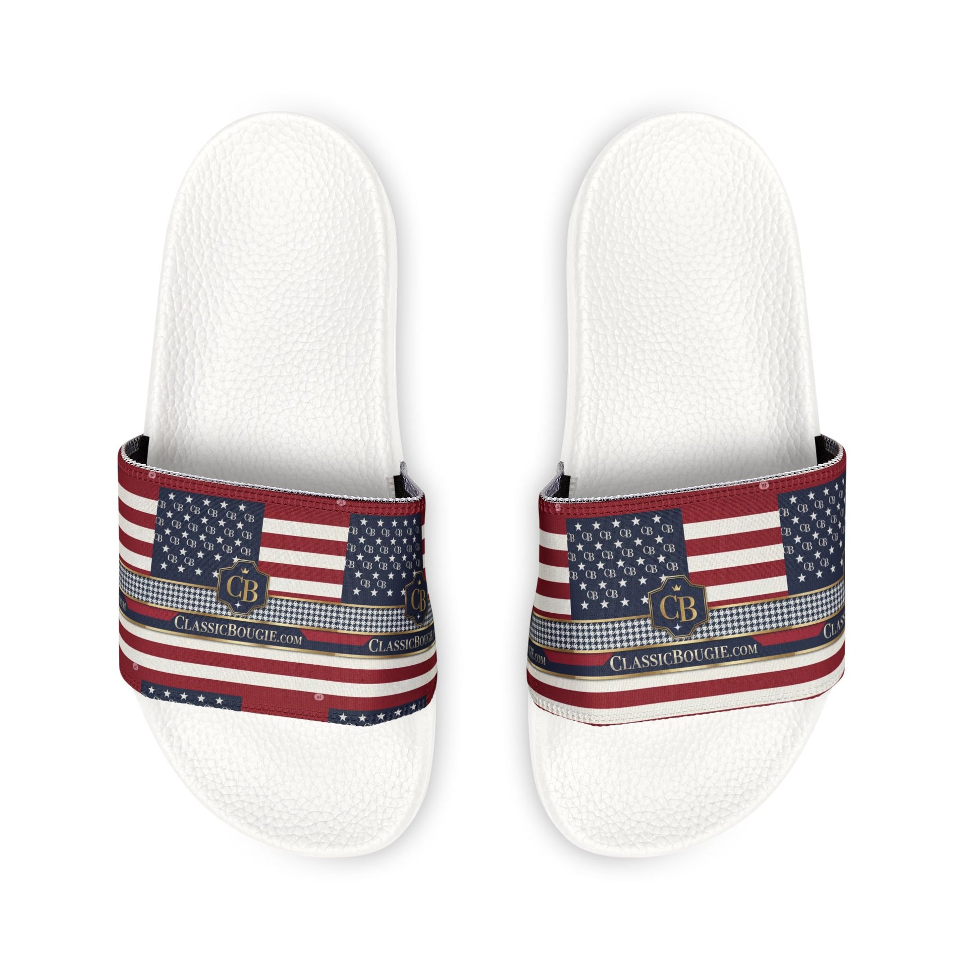 Patriotic Men's Sandals | Casual Footwear for Summer, Beach, BBQs, 4th of July Celebrations, Comfortable and Stylish