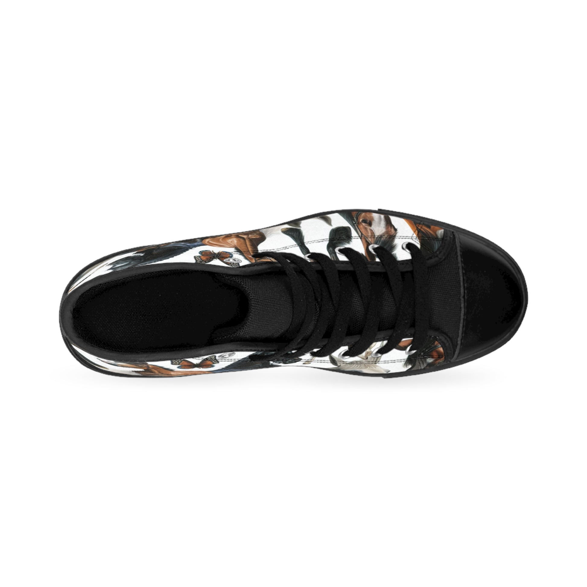 Men's Classic Sneakers with Wild Horse Design, Stylish Footwear, Equestrian Gift, Animal Lovers, Fashion Sneakers, Unique Shoes