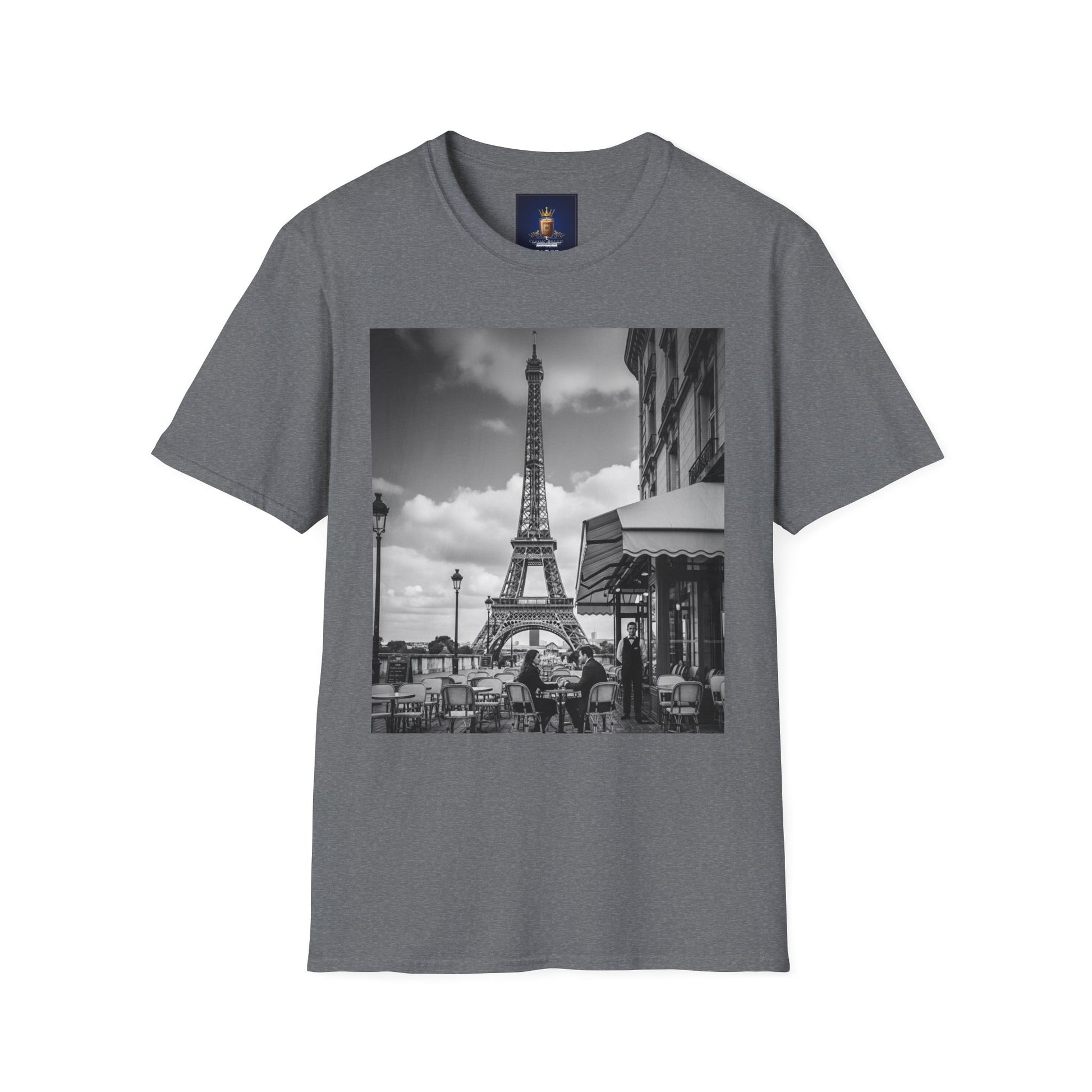 Eiffel Tower Unisex Softstyle T-Shirt, Fashion Tee for Travelers, Parisian Vibe, Great for Gifts, Casual Wear, Holiday Apparel