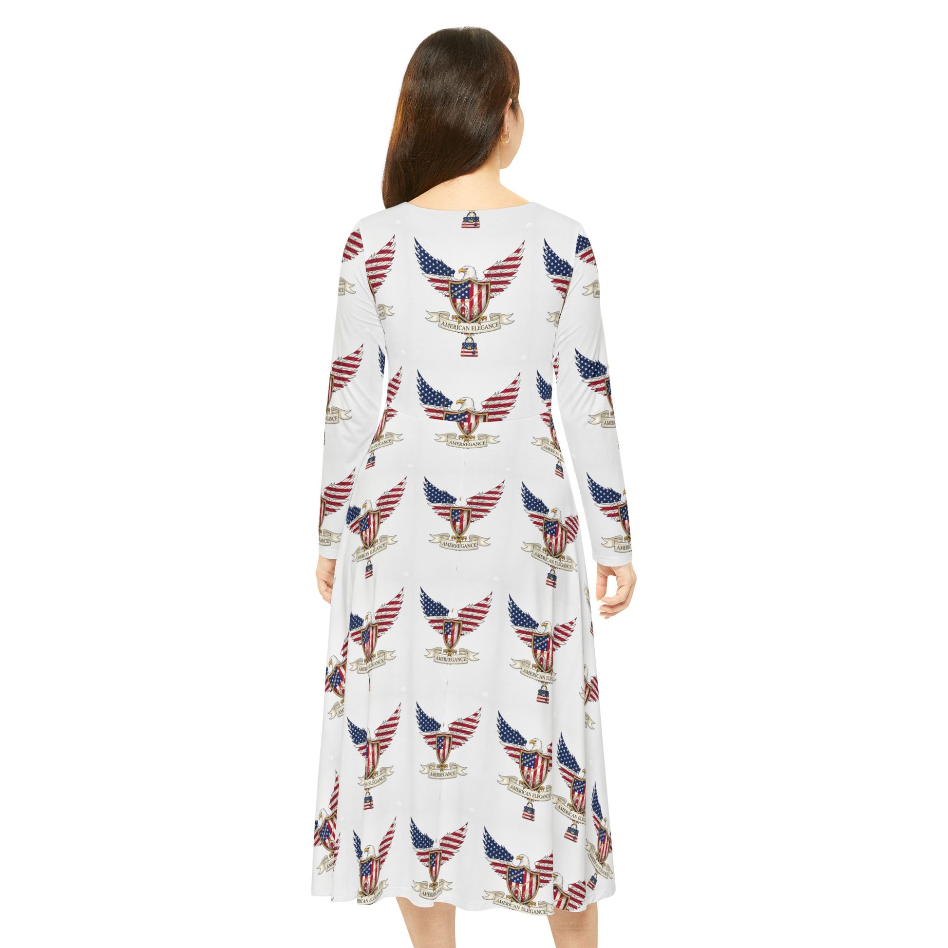 Patriotic Dance Dress - Women's Long Sleeve, Perfect for Celebrations, Events, and Holidays, Comfortable & Stylish, Great for Dancers, [...]