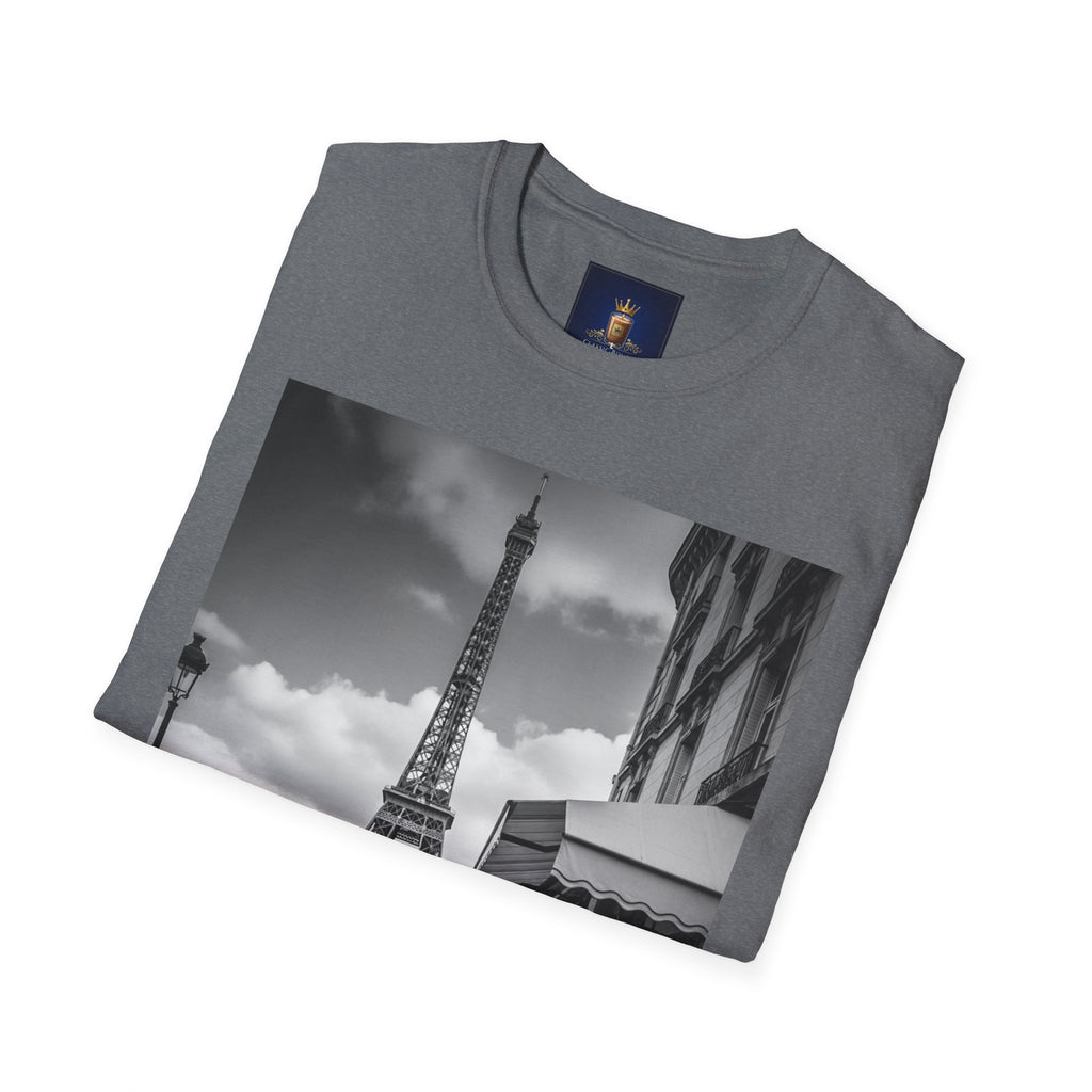 Eiffel Tower Unisex Softstyle T-Shirt, Fashion Tee for Travelers, Parisian Vibe, Great for Gifts, Casual Wear, Holiday Apparel