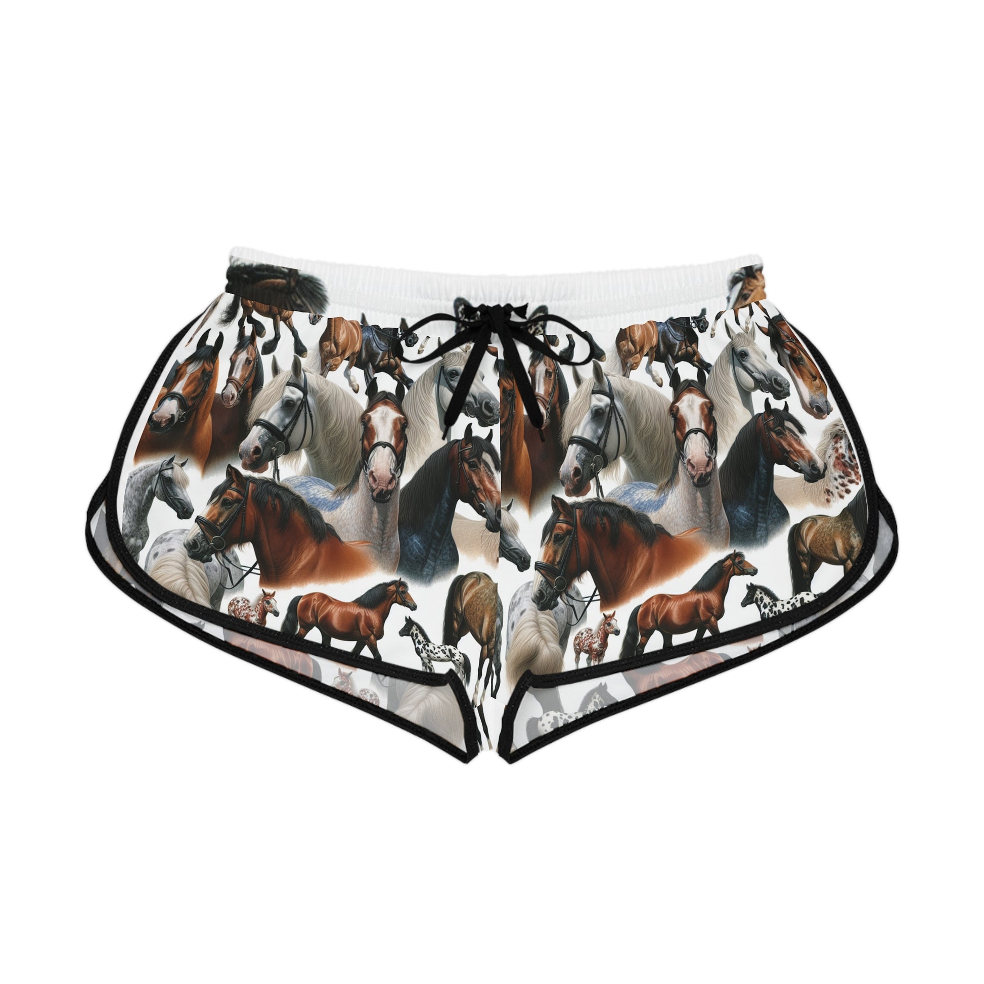 Equestrian Bliss Women's Relaxed Shorts, Horse Lover Gift, Summer Loungewear, Animal Print Shorts, Festival Apparel, Comfortable [...]