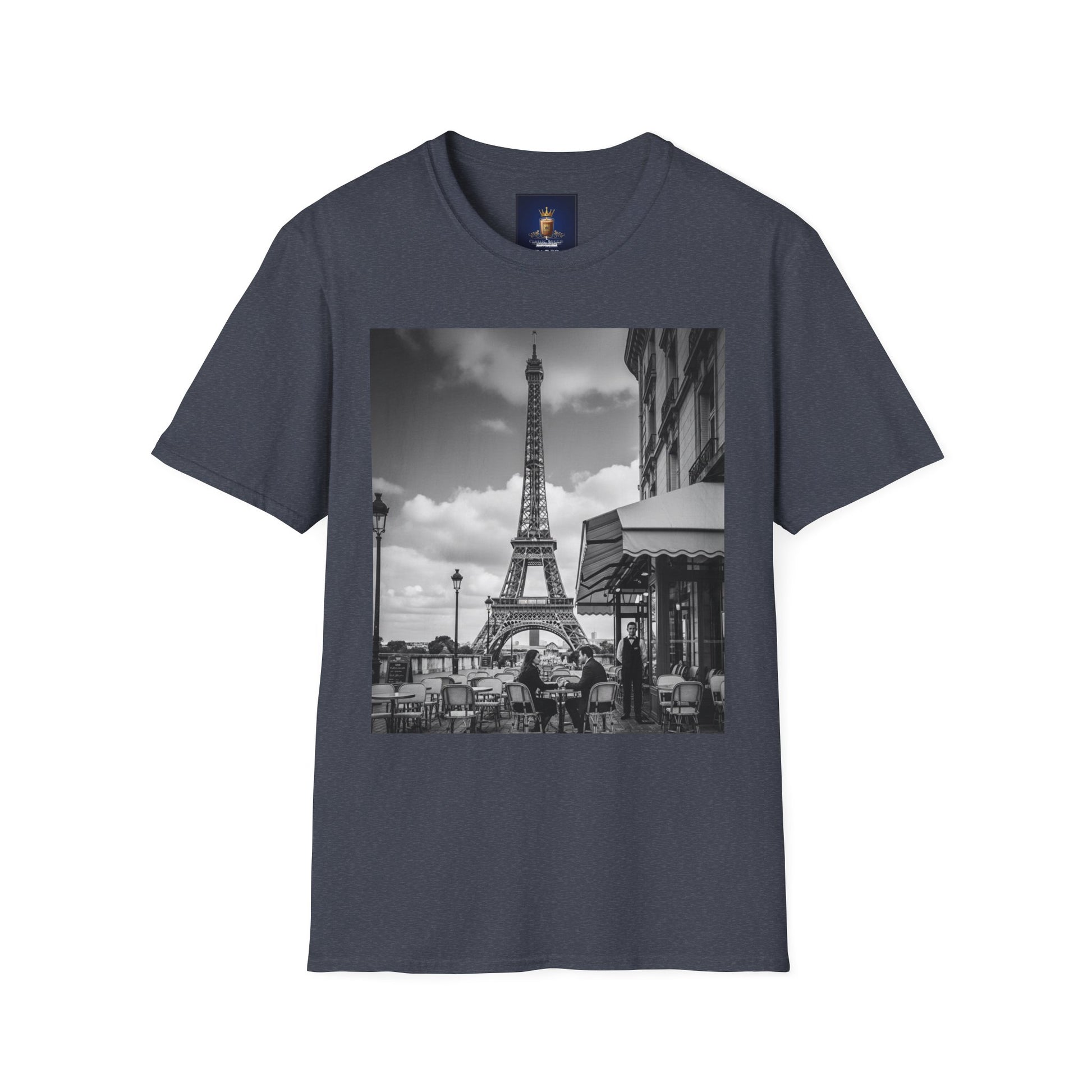 Eiffel Tower Unisex Softstyle T-Shirt, Fashion Tee for Travelers, Parisian Vibe, Great for Gifts, Casual Wear, Holiday Apparel
