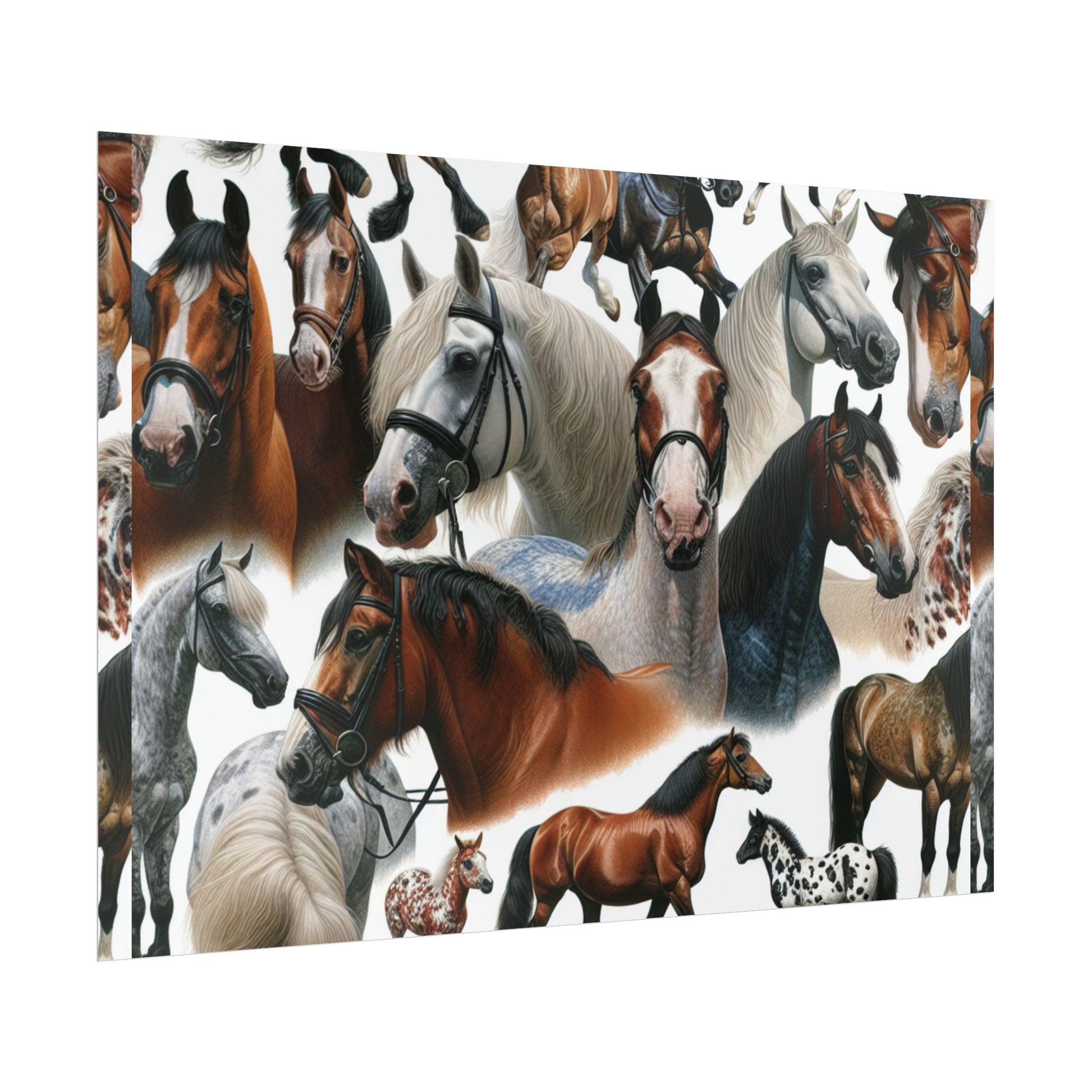 Equestrian Art Prints, Horse Lover Decor, Animal Poster, Equine Wall Art, Gifts for Equestrians