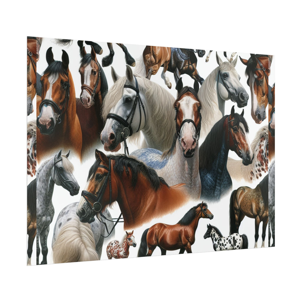 Equestrian Art Prints, Horse Lover Decor, Animal Poster, Equine Wall Art, Gifts for Equestrians