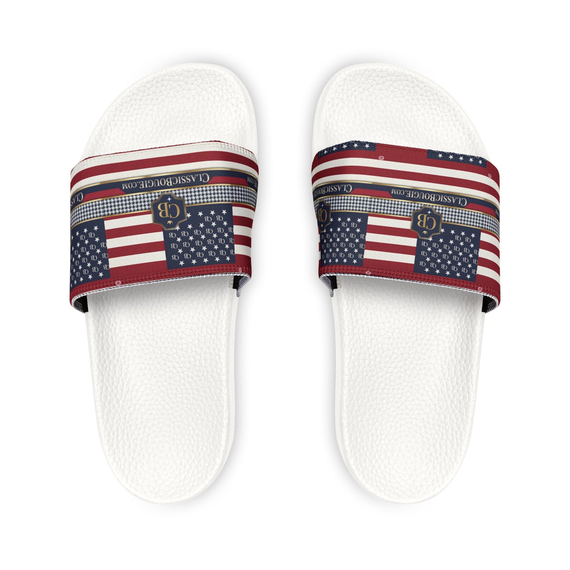 Patriotic Men's Sandals | Casual Footwear for Summer, Beach, BBQs, 4th of July Celebrations, Comfortable and Stylish