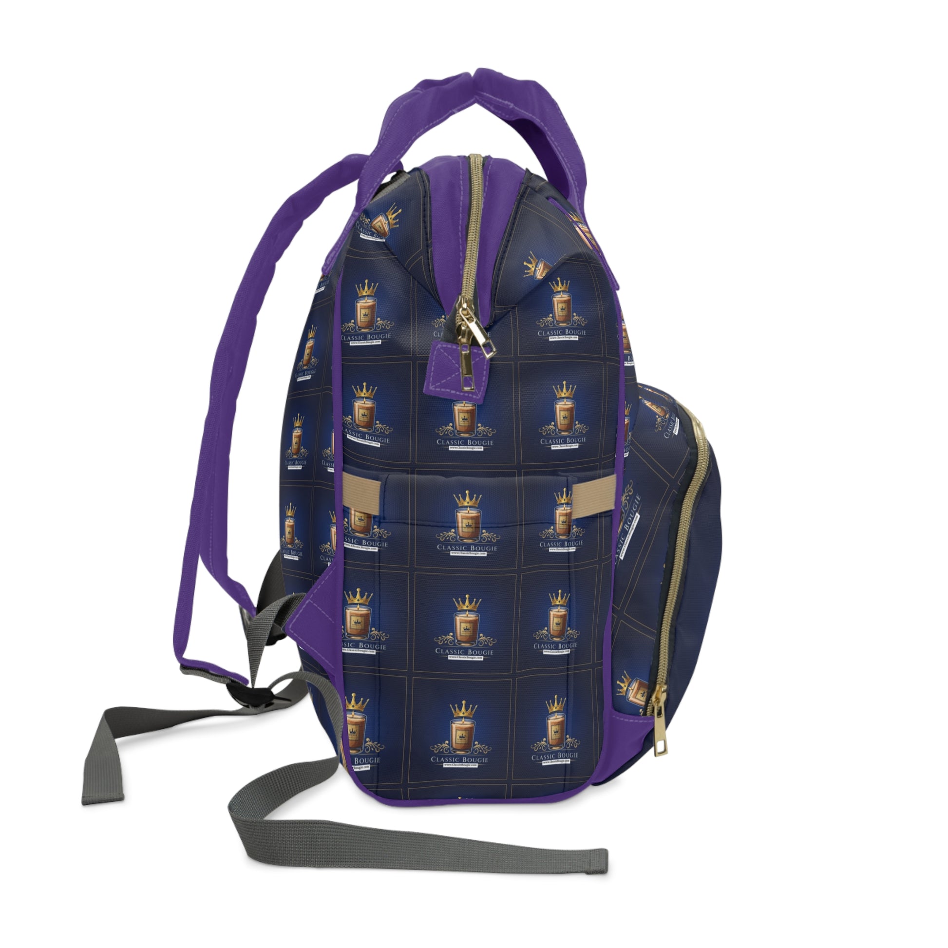 Royal Crown Diaper Backpack - Stylish Baby Carrier, Trendy Mom Bag, Multi-Purpose & Practical, Perfect Baby Shower Gift, Designer Tote