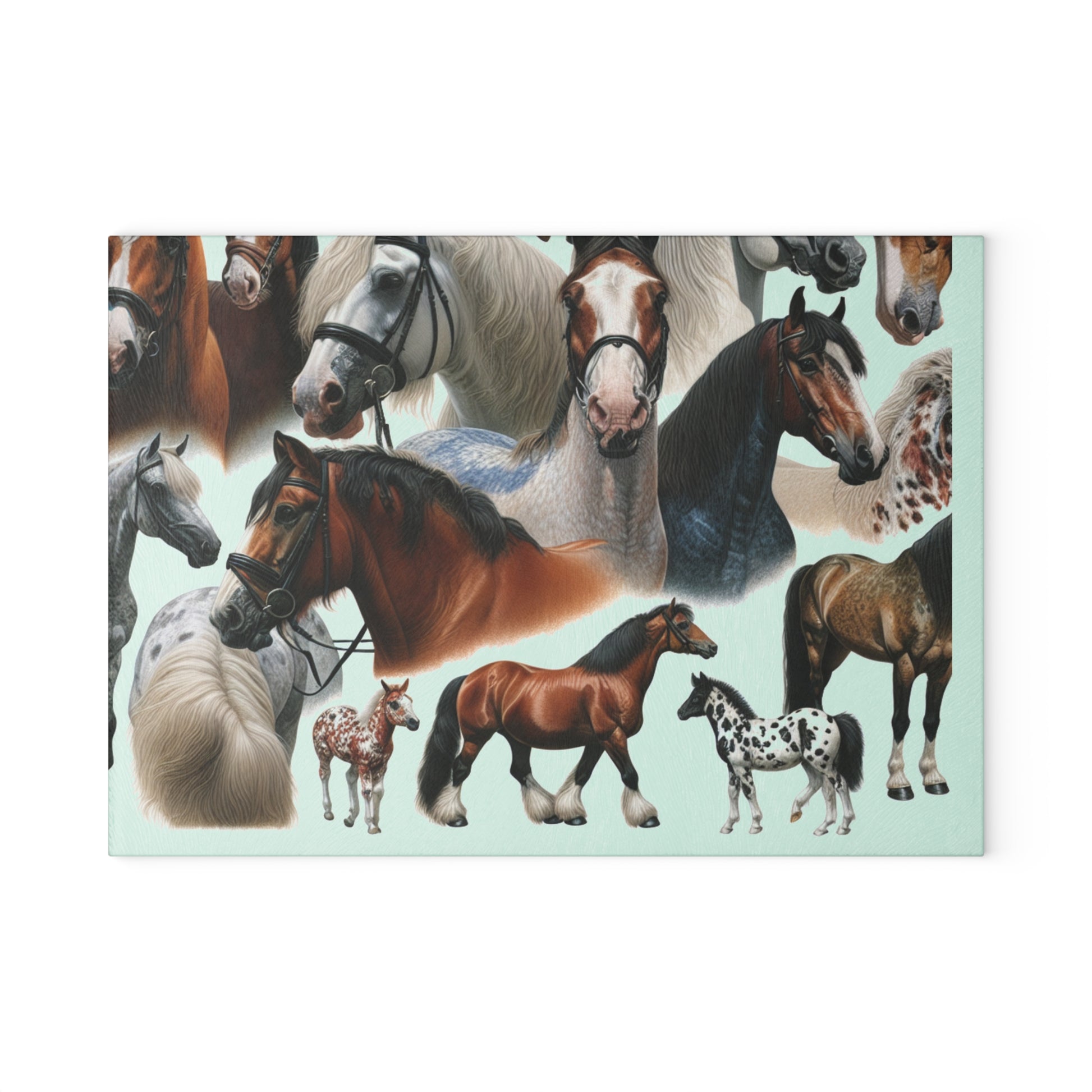 Equine Inspired Glass Cutting Board - Perfect for Horse Lovers, Kitchen Decor, Unique Gifts for Horse Enthusiasts, Home Cooking, [...]
