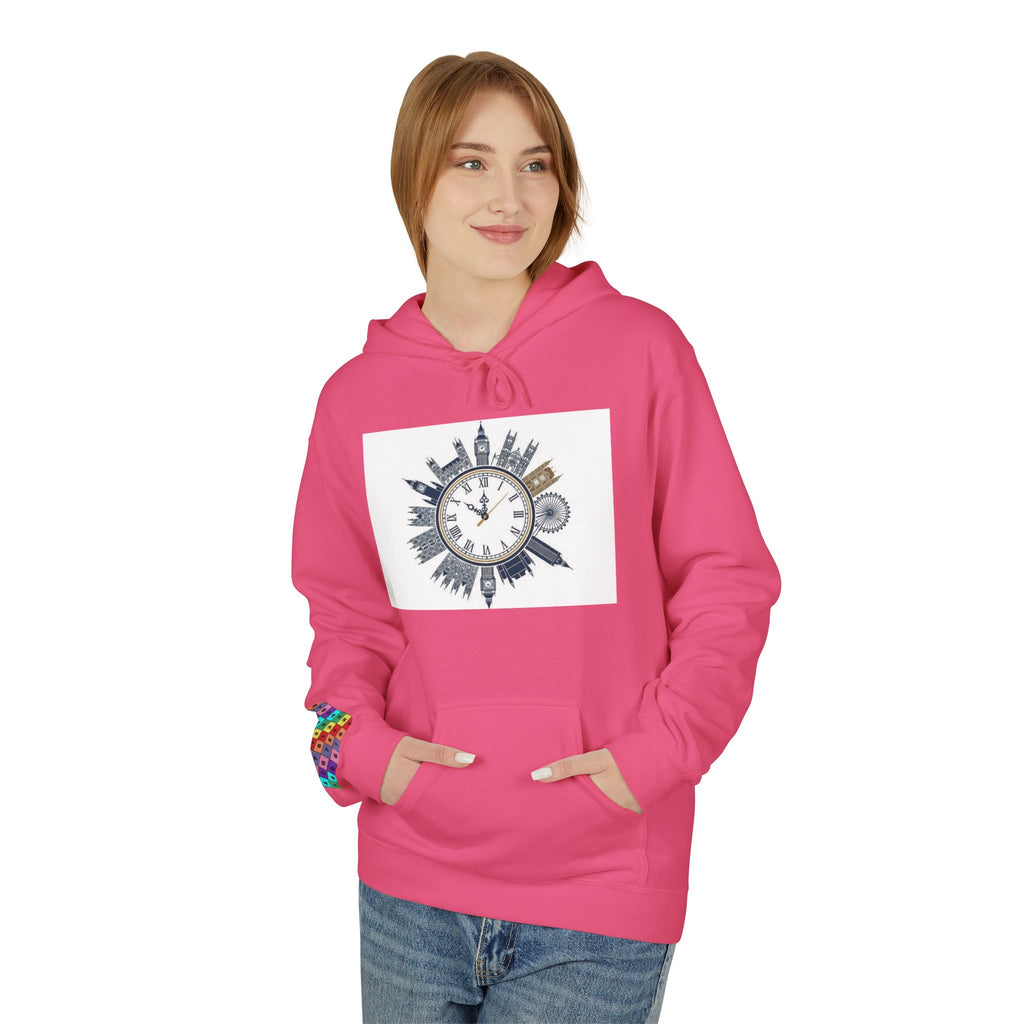 Urban Vibes Fleece Hoodie - Cozy Streetwear, Gift for Him/Her, Casual Layer, Unique Design, Perfect for Fall/Winter, Heritage Style
