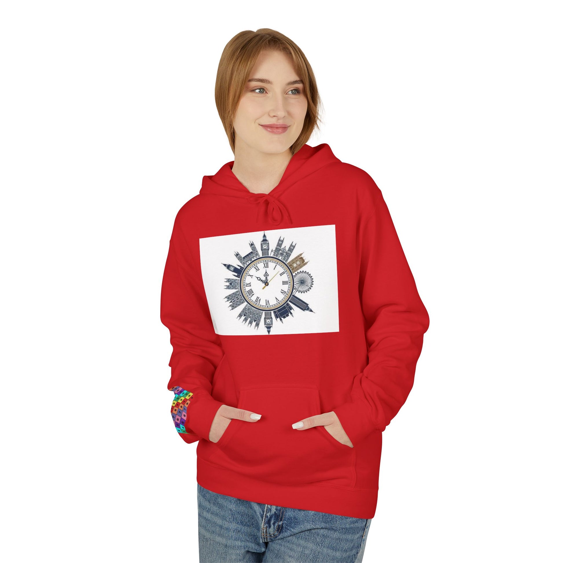 Urban Vibes Fleece Hoodie - Cozy Streetwear, Gift for Him/Her, Casual Layer, Unique Design, Perfect for Fall/Winter, Heritage Style