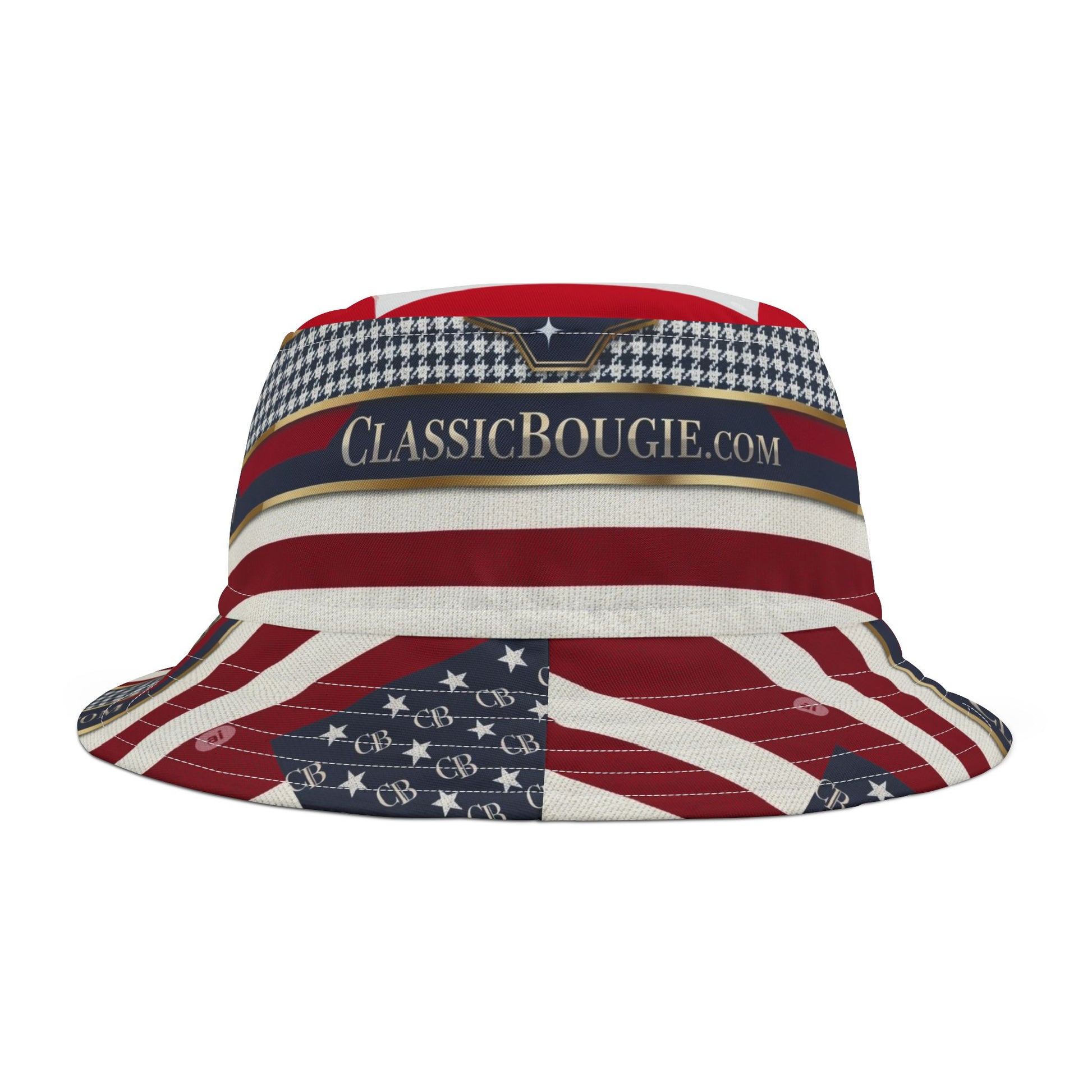 Patriotic Bucket Hat, Summer Accessory, Festival Hat, Holiday Gift, Stylish Sun Protection