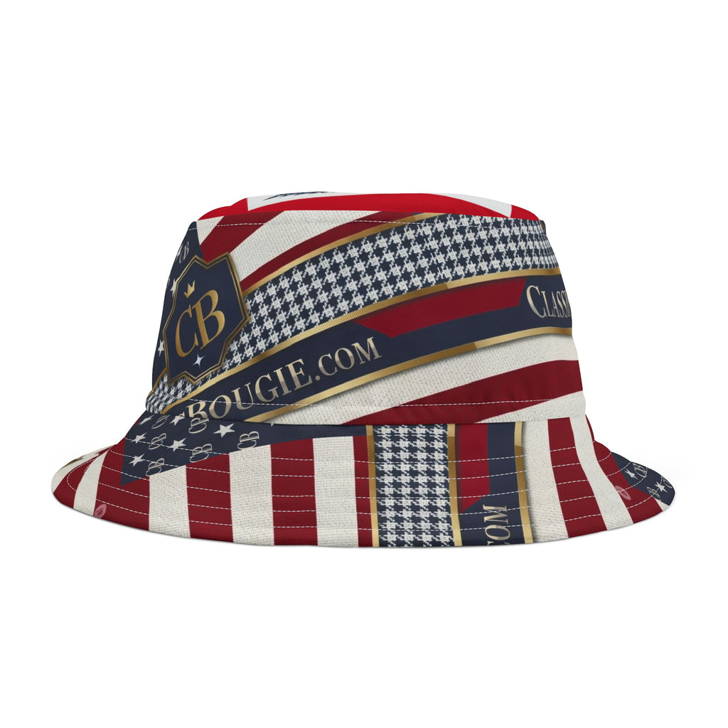 Patriotic Bucket Hat, Summer Accessory, Festival Hat, Holiday Gift, Stylish Sun Protection