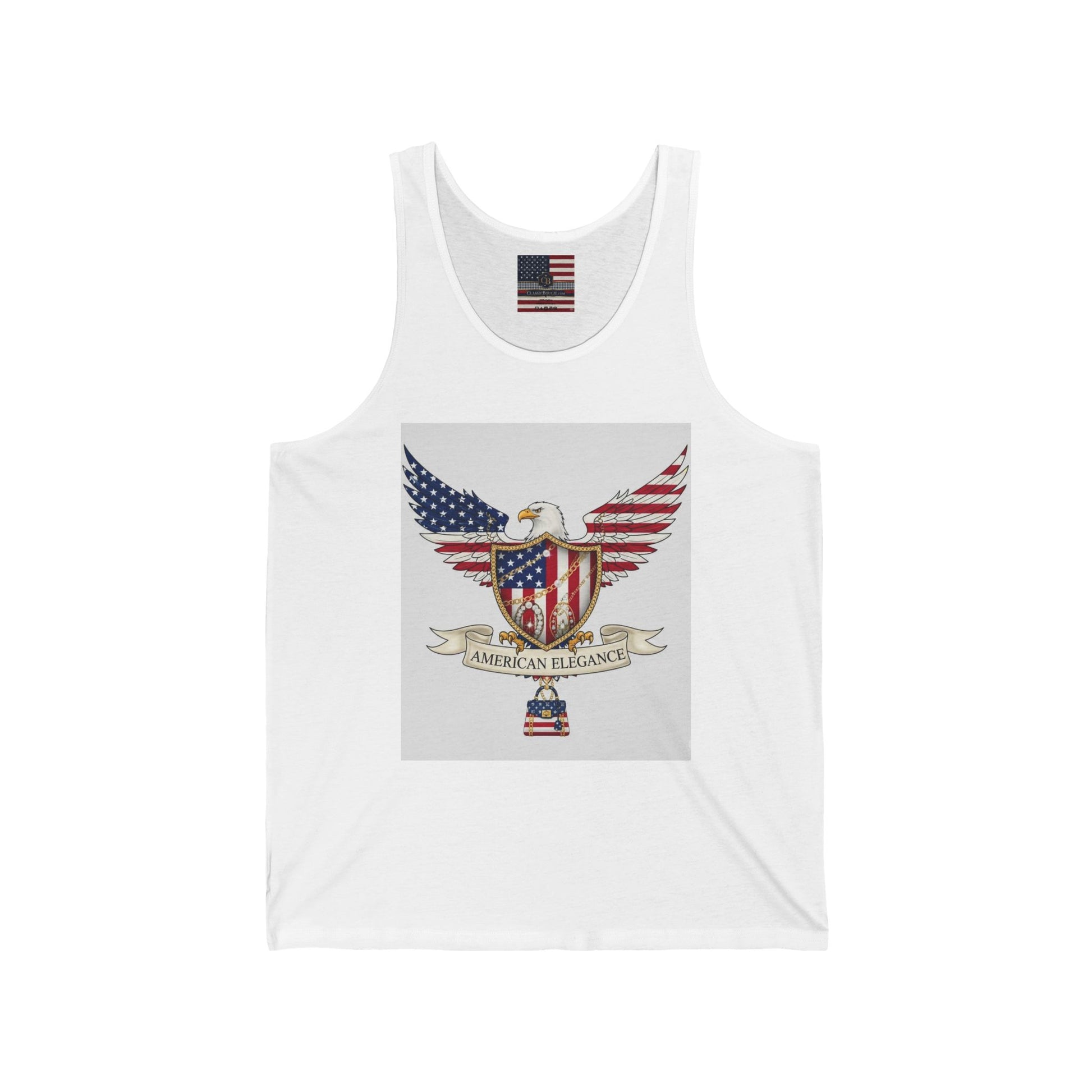 Patriotic Tank Top, American Eagle Apparel, Unisex Summer Shirt, 4th of July Outfit, Classic Bougie Design