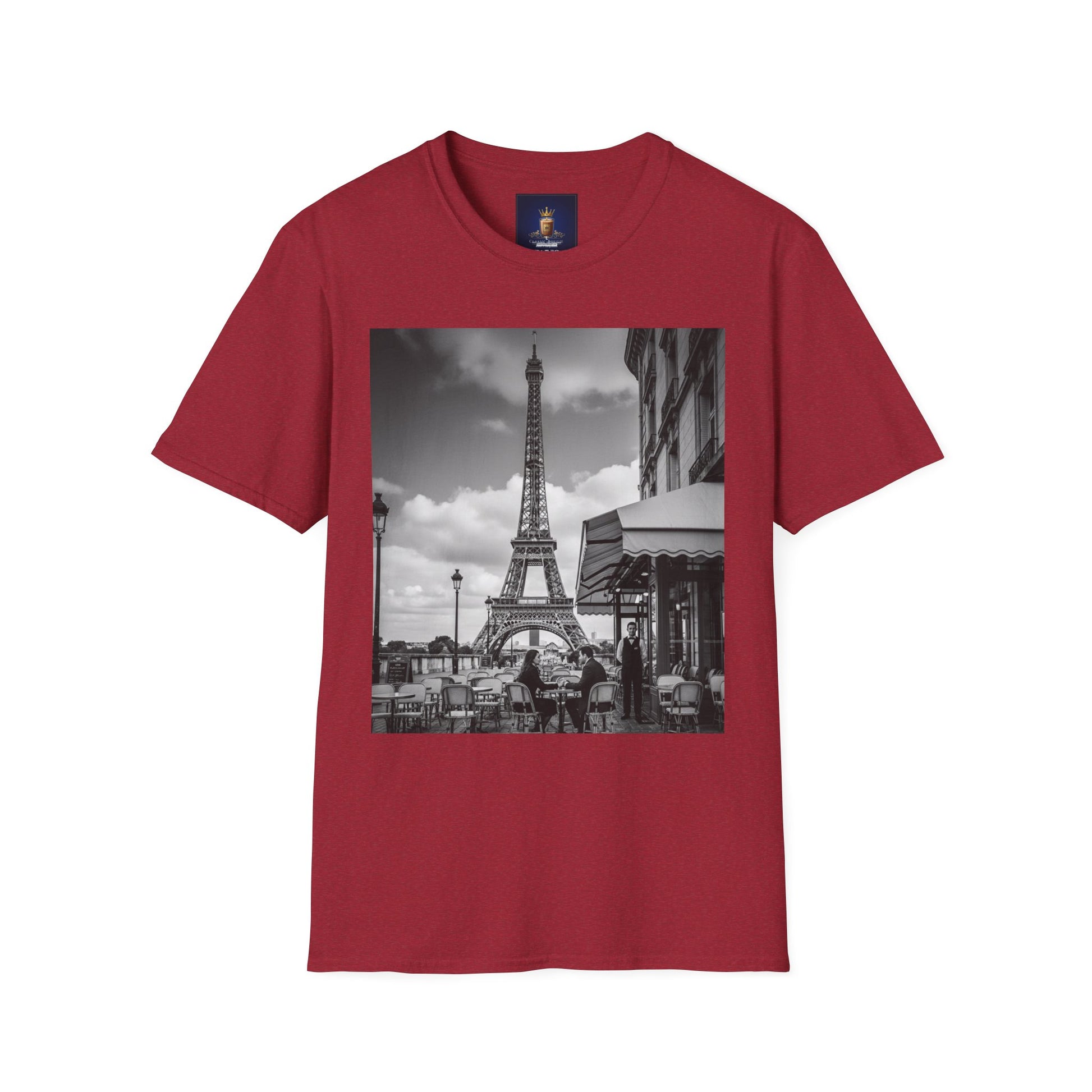 Eiffel Tower Unisex Softstyle T-Shirt, Fashion Tee for Travelers, Parisian Vibe, Great for Gifts, Casual Wear, Holiday Apparel