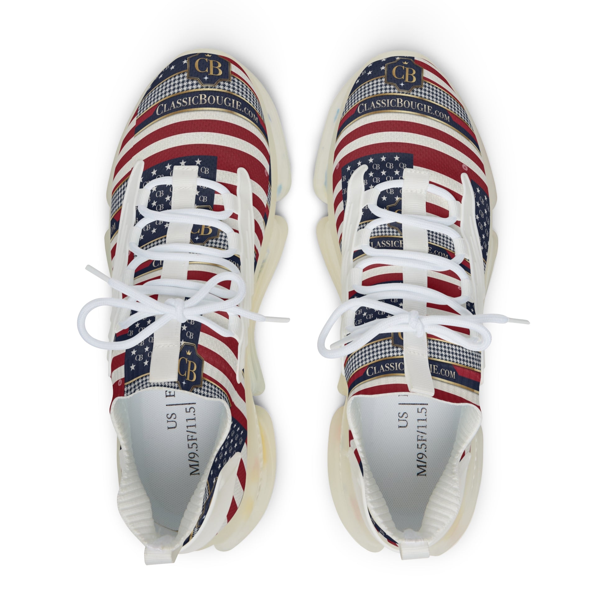 Patriotic Men's Mesh Sneakers | Casual Sport Shoes, Summer Footwear, Stylish Trainers, Comfortable Walkers, Unique Gift Idea