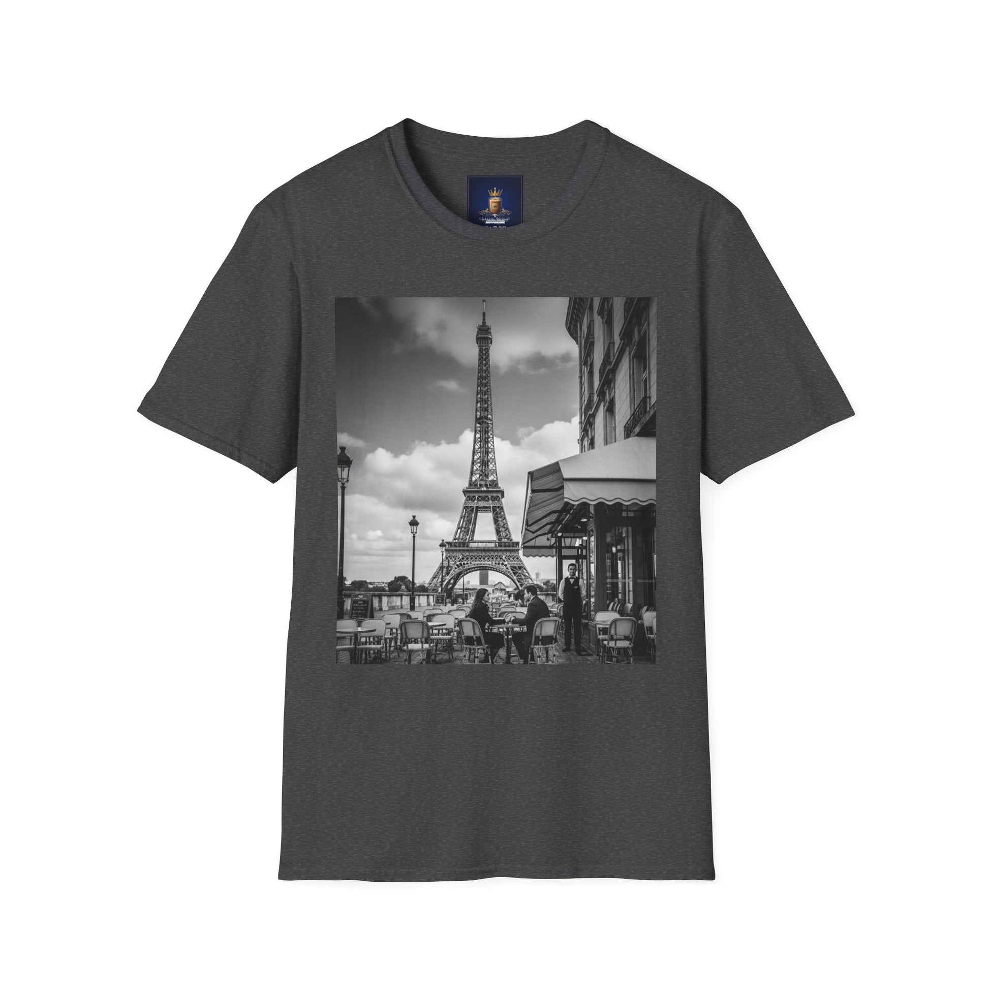 Eiffel Tower Unisex Softstyle T-Shirt, Fashion Tee for Travelers, Parisian Vibe, Great for Gifts, Casual Wear, Holiday Apparel