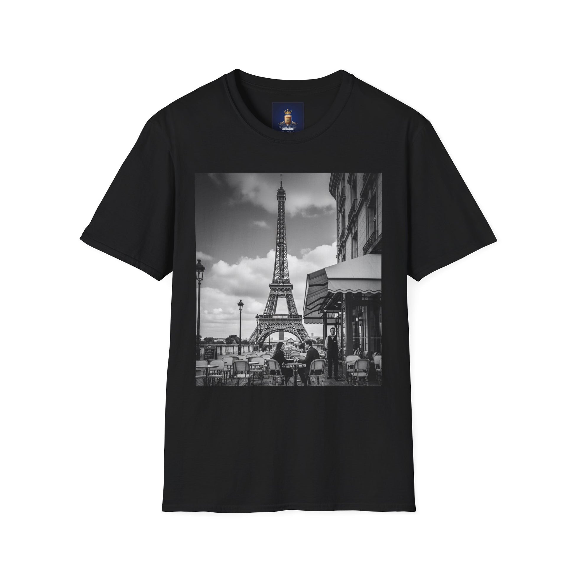 Eiffel Tower Unisex Softstyle T-Shirt, Fashion Tee for Travelers, Parisian Vibe, Great for Gifts, Casual Wear, Holiday Apparel