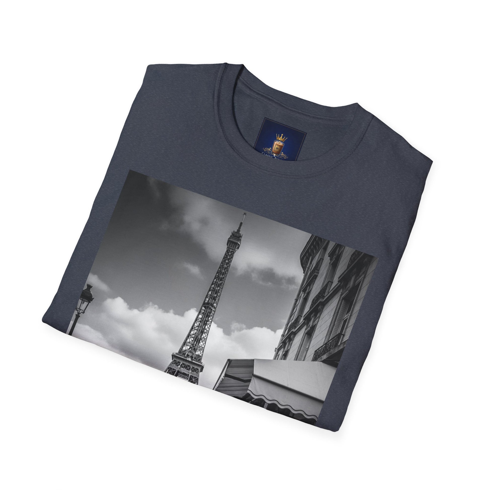 Eiffel Tower Unisex Softstyle T-Shirt, Fashion Tee for Travelers, Parisian Vibe, Great for Gifts, Casual Wear, Holiday Apparel