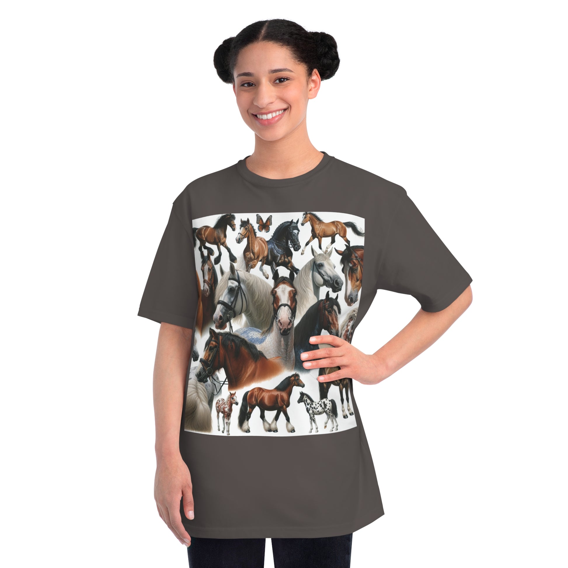 Organic Horse Lover T-Shirt | Gift for Equestrian Enthusiasts, Farm Apparel, Animal Art Tee, Nature Lover Gift, Casual Wear