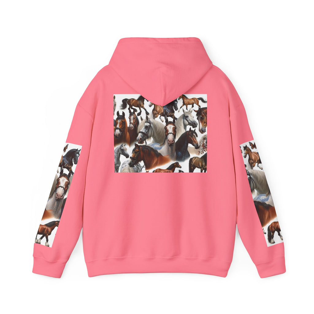 Horse Lover's Unisex Heavy Blend Hoodie, Cozy Equine Sweatshirt for Equestrians, Gifts for Horse Enthusiasts, Ideal for Animal Lovers