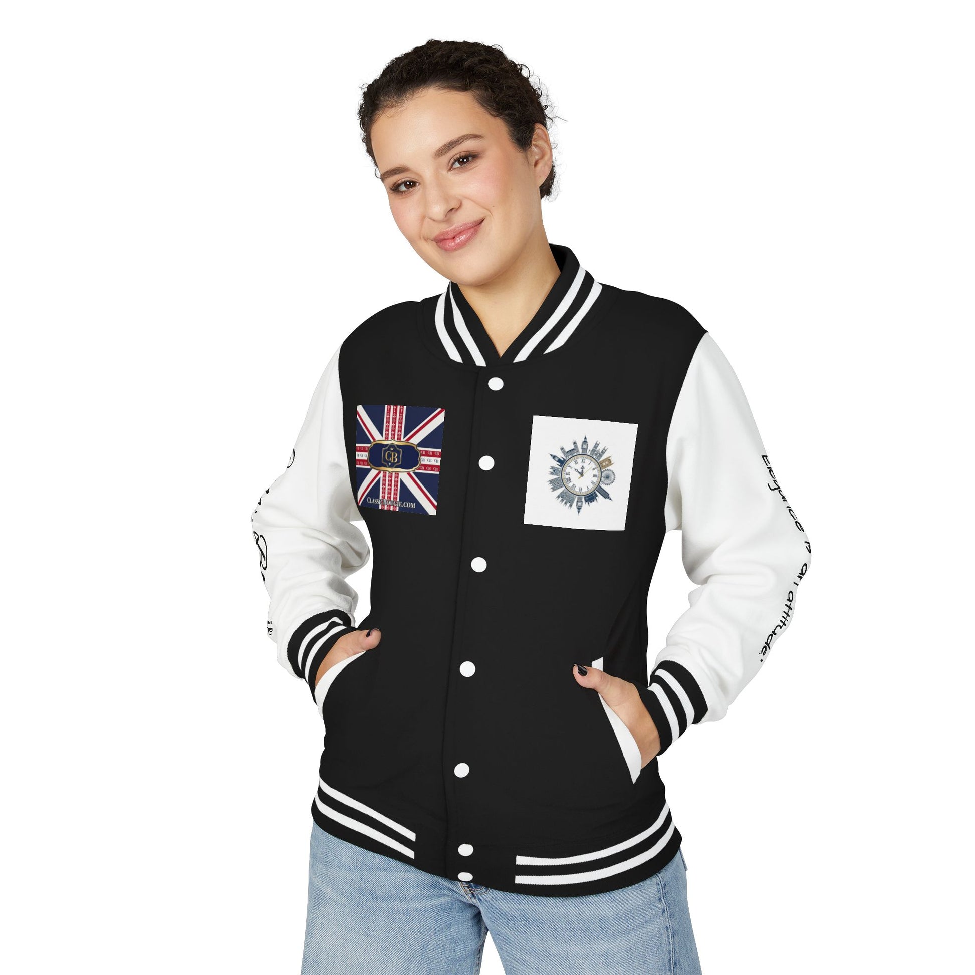 Classic British Eagle Letterman Jacket, Vintage Style, Unisex Outerwear, Statement Piece, Sports Wear, Casual Fashion