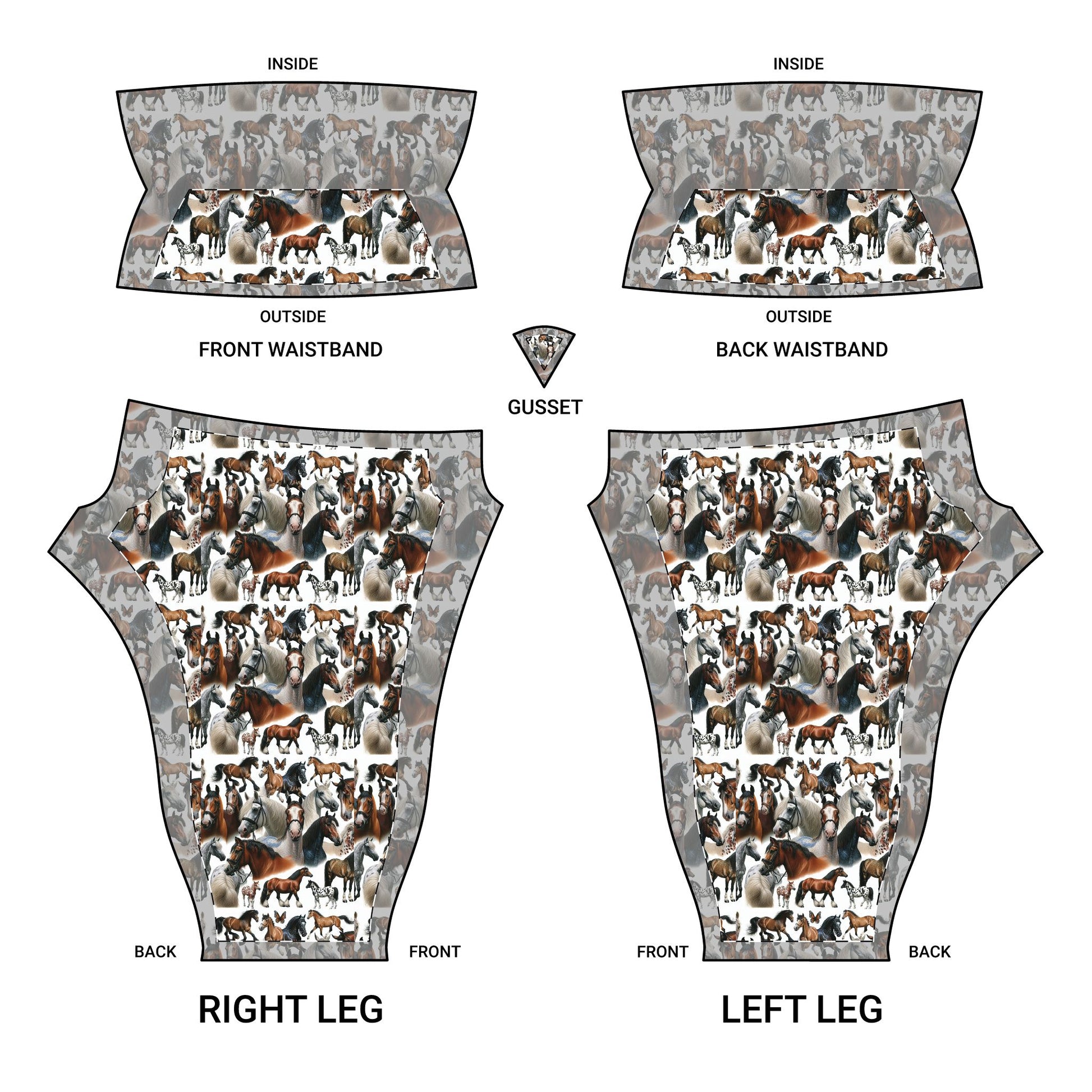 Equestrian-Themed Women's Yoga Pants - Perfect for Yoga, Horse Lovers, Active Lifestyle, Gifts, Outdoor Adventures