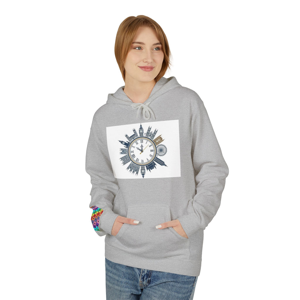 Urban Vibes Fleece Hoodie - Cozy Streetwear, Gift for Him/Her, Casual Layer, Unique Design, Perfect for Fall/Winter, Heritage Style