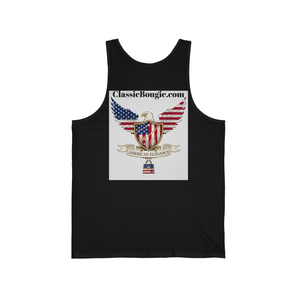 Patriotic Tank Top, American Eagle Apparel, Unisex Summer Shirt, 4th of July Outfit, Classic Bougie Design