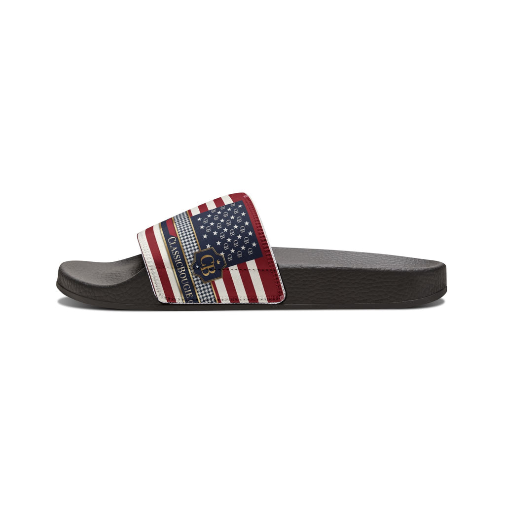 Patriotic Men's Sandals | Casual Footwear for Summer, Beach, BBQs, 4th of July Celebrations, Comfortable and Stylish
