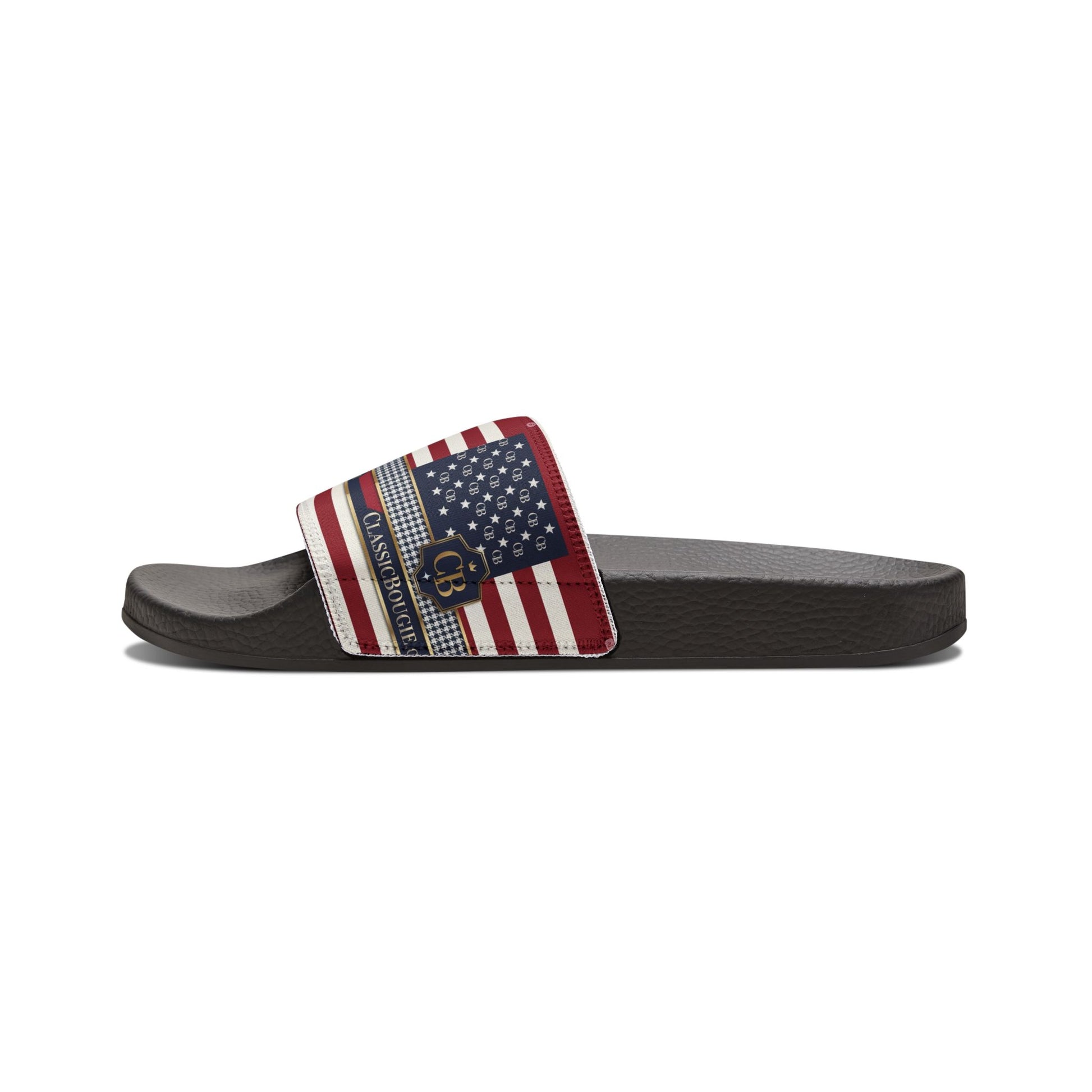 Patriotic Men's Sandals | Casual Footwear for Summer, Beach, BBQs, 4th of July Celebrations, Comfortable and Stylish