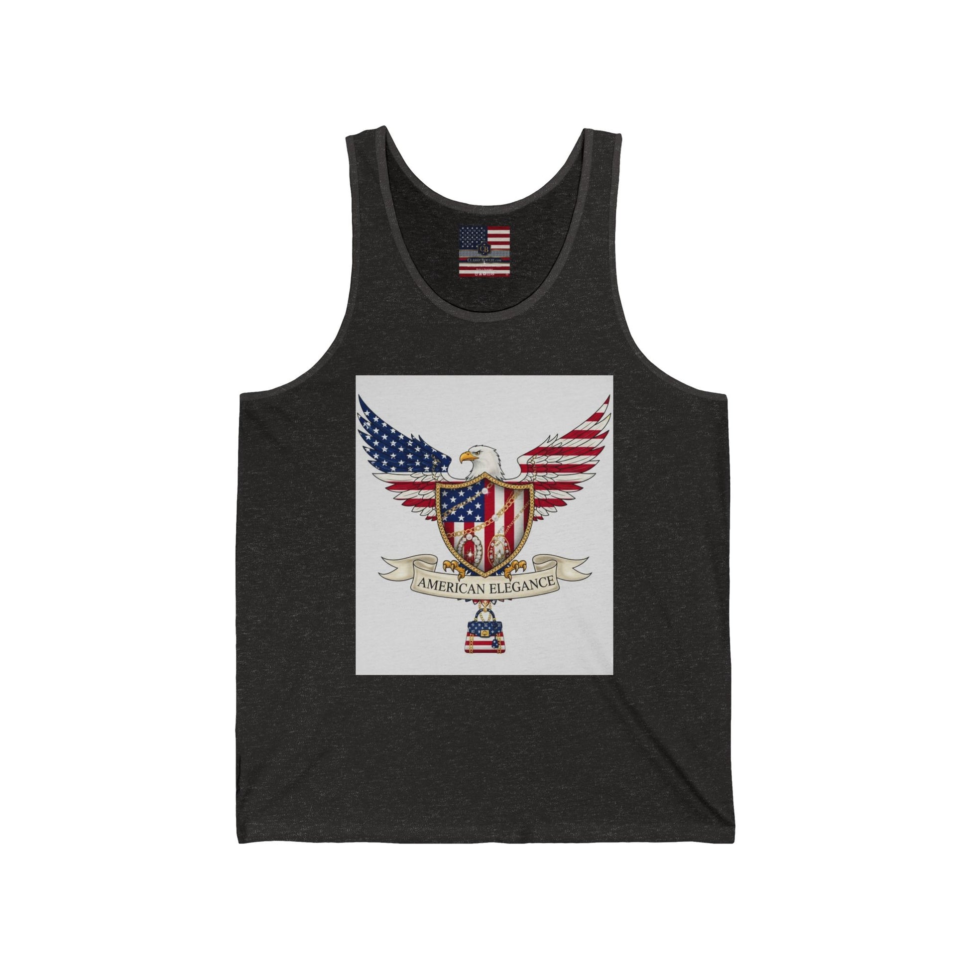 Patriotic Tank Top, American Eagle Apparel, Unisex Summer Shirt, 4th of July Outfit, Classic Bougie Design