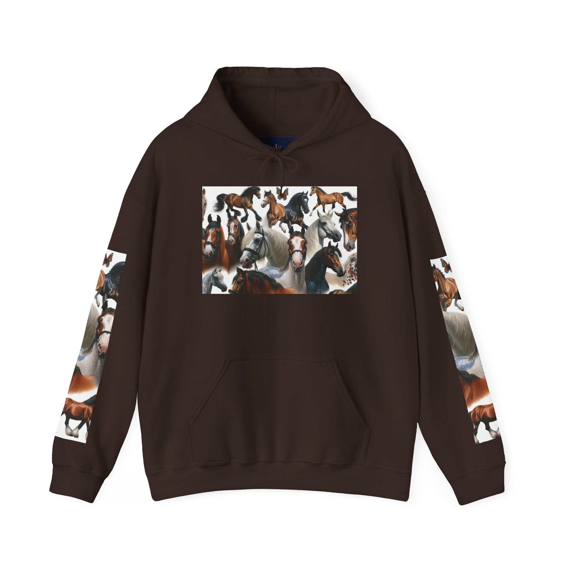 Horse Lover's Unisex Heavy Blend Hoodie, Cozy Equine Sweatshirt for Equestrians, Gifts for Horse Enthusiasts, Ideal for Animal Lovers