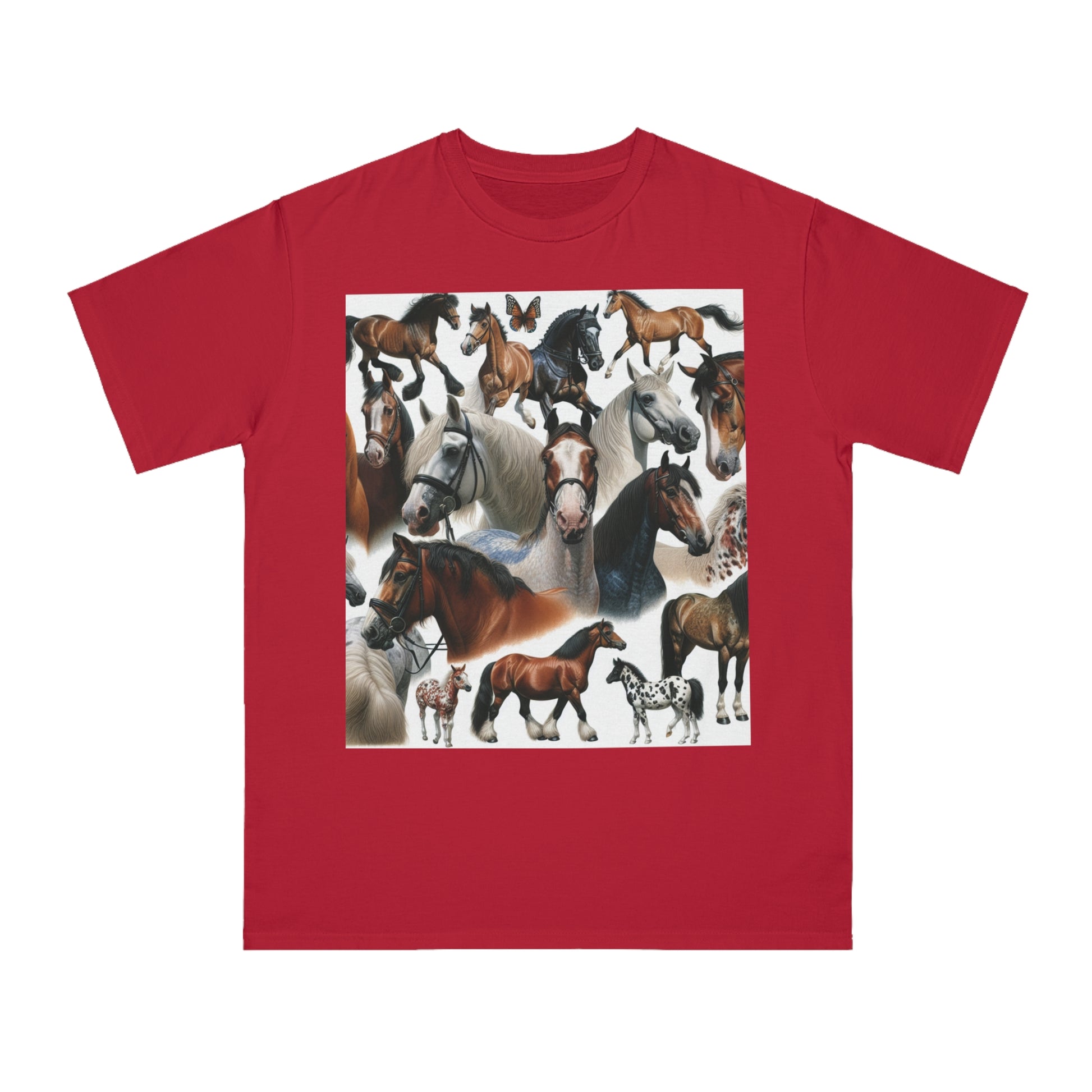Organic Horse Lover T-Shirt | Gift for Equestrian Enthusiasts, Farm Apparel, Animal Art Tee, Nature Lover Gift, Casual Wear