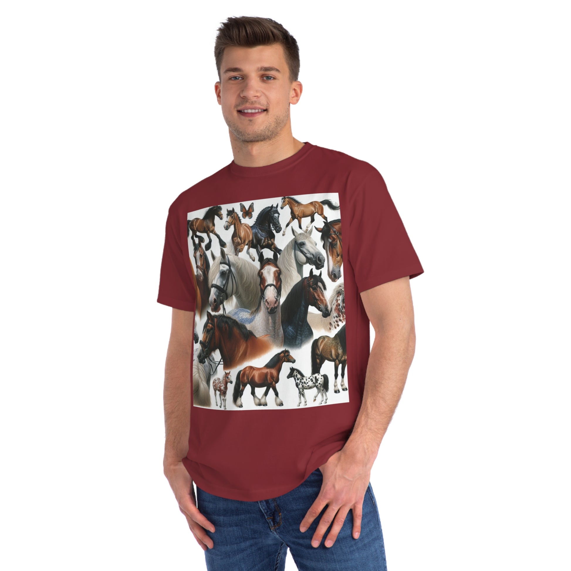 Organic Horse Lover T-Shirt | Gift for Equestrian Enthusiasts, Farm Apparel, Animal Art Tee, Nature Lover Gift, Casual Wear