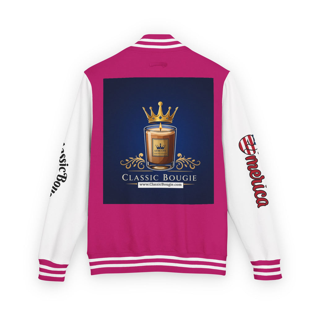 Classic Bougie Unisex Heavyweight Letterman Jacket - Vintage Style, Casual Wear, Trendy Outerwear, College Spirit, Gift for Him/Her