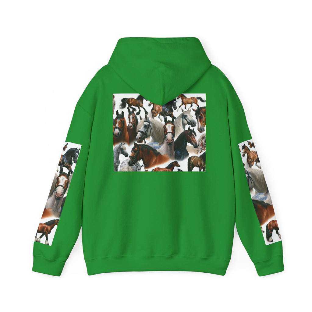 Horse Lover's Unisex Heavy Blend Hoodie, Cozy Equine Sweatshirt for Equestrians, Gifts for Horse Enthusiasts, Ideal for Animal Lovers