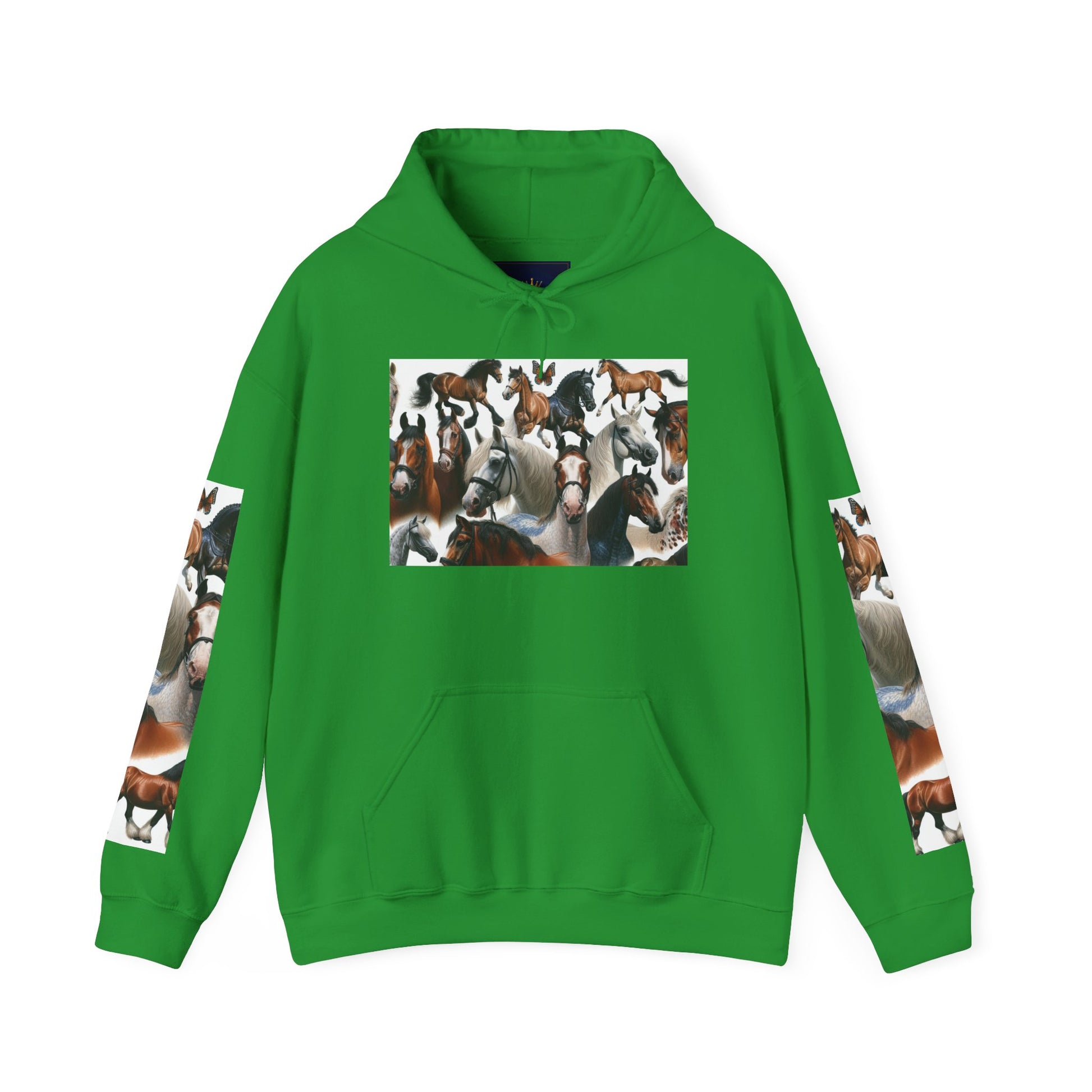Horse Lover's Unisex Heavy Blend Hoodie, Cozy Equine Sweatshirt for Equestrians, Gifts for Horse Enthusiasts, Ideal for Animal Lovers