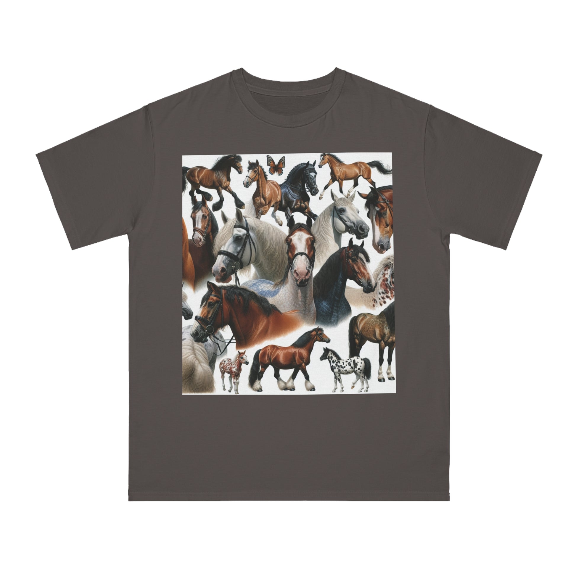 Organic Horse Lover T-Shirt | Gift for Equestrian Enthusiasts, Farm Apparel, Animal Art Tee, Nature Lover Gift, Casual Wear