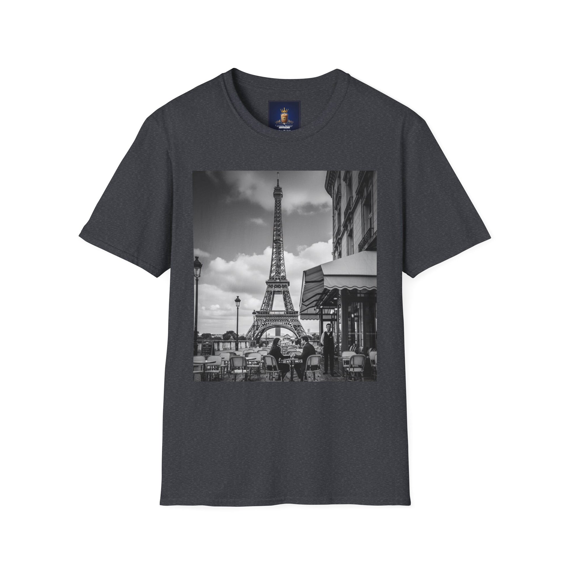 Eiffel Tower Unisex Softstyle T-Shirt, Fashion Tee for Travelers, Parisian Vibe, Great for Gifts, Casual Wear, Holiday Apparel