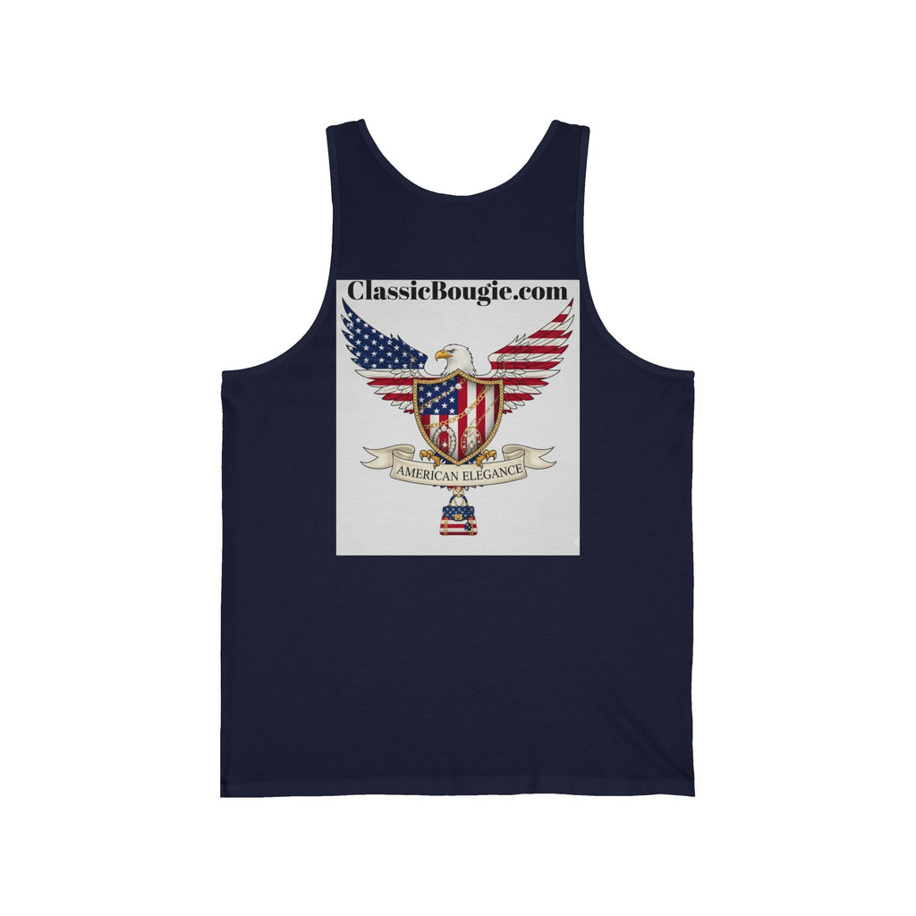 Patriotic Tank Top, American Eagle Apparel, Unisex Summer Shirt, 4th of July Outfit, Classic Bougie Design
