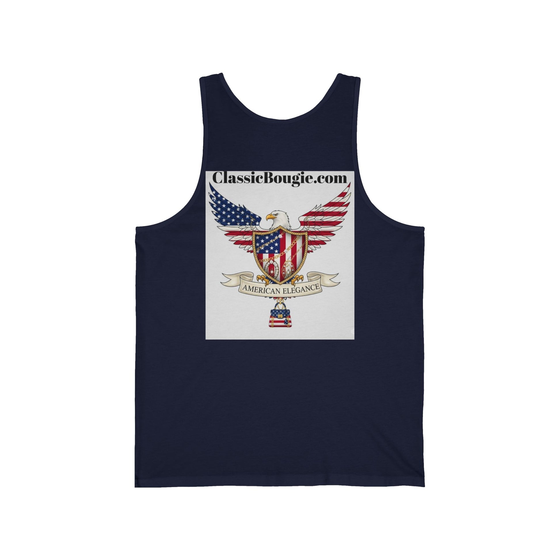 Patriotic Tank Top, American Eagle Apparel, Unisex Summer Shirt, 4th of July Outfit, Classic Bougie Design