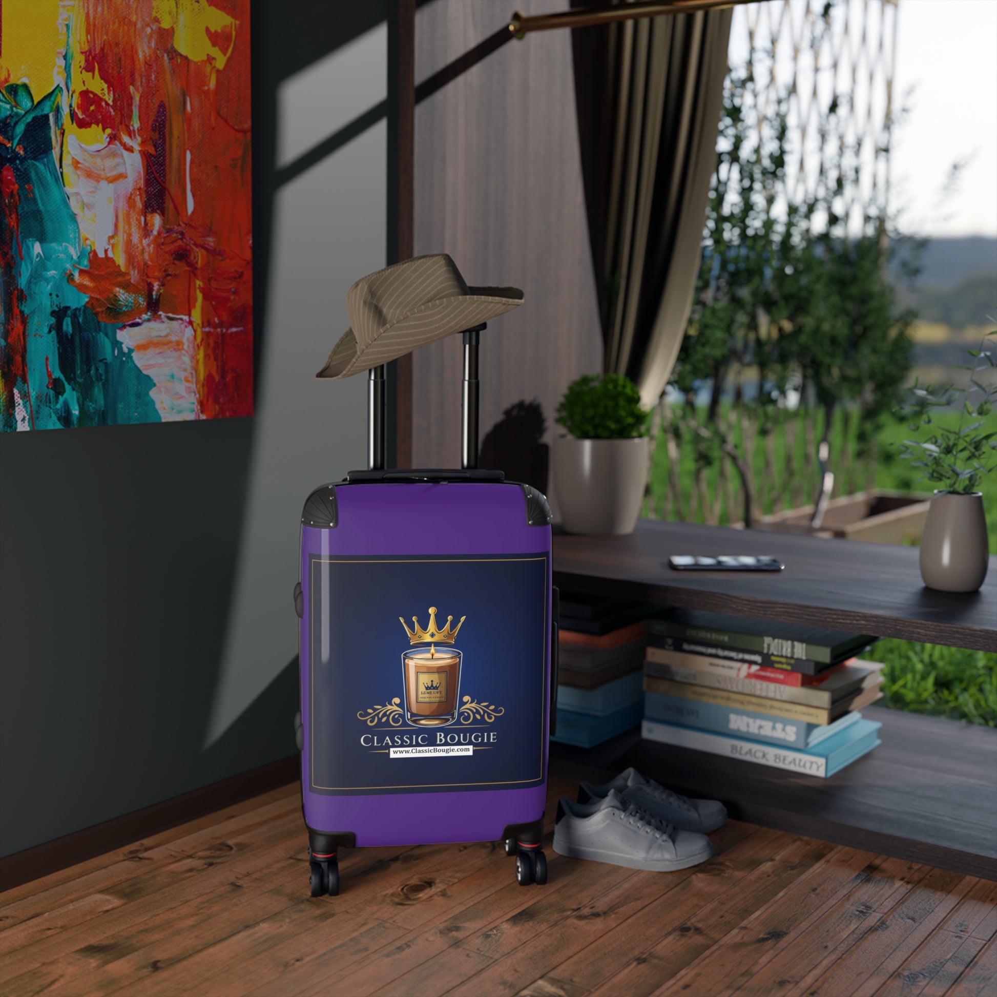Classic Bougie Suitcase - Stylish Travel Luggage for Fashion Enthusiasts, Perfect Gift for Travelers, Airport Ready, Trendy Carry-On