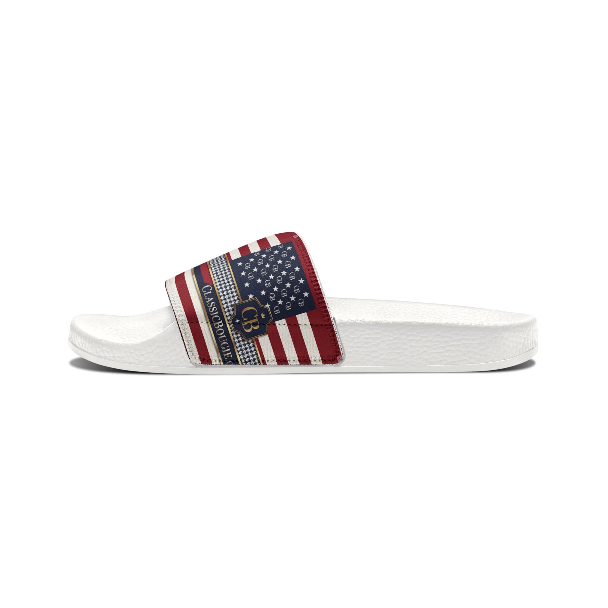 Patriotic Men's Sandals | Casual Footwear for Summer, Beach, BBQs, 4th of July Celebrations, Comfortable and Stylish